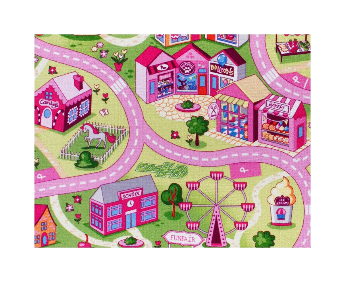 Image of Andiamo Teppichboden »Coupon Sweet Town«, rechteckig, 3 mm Höhe, Meterware, Breite 400 cm, Strassen-Spiel-Teppich, Kinderzimmer bei Ackermann Versand Schweiz