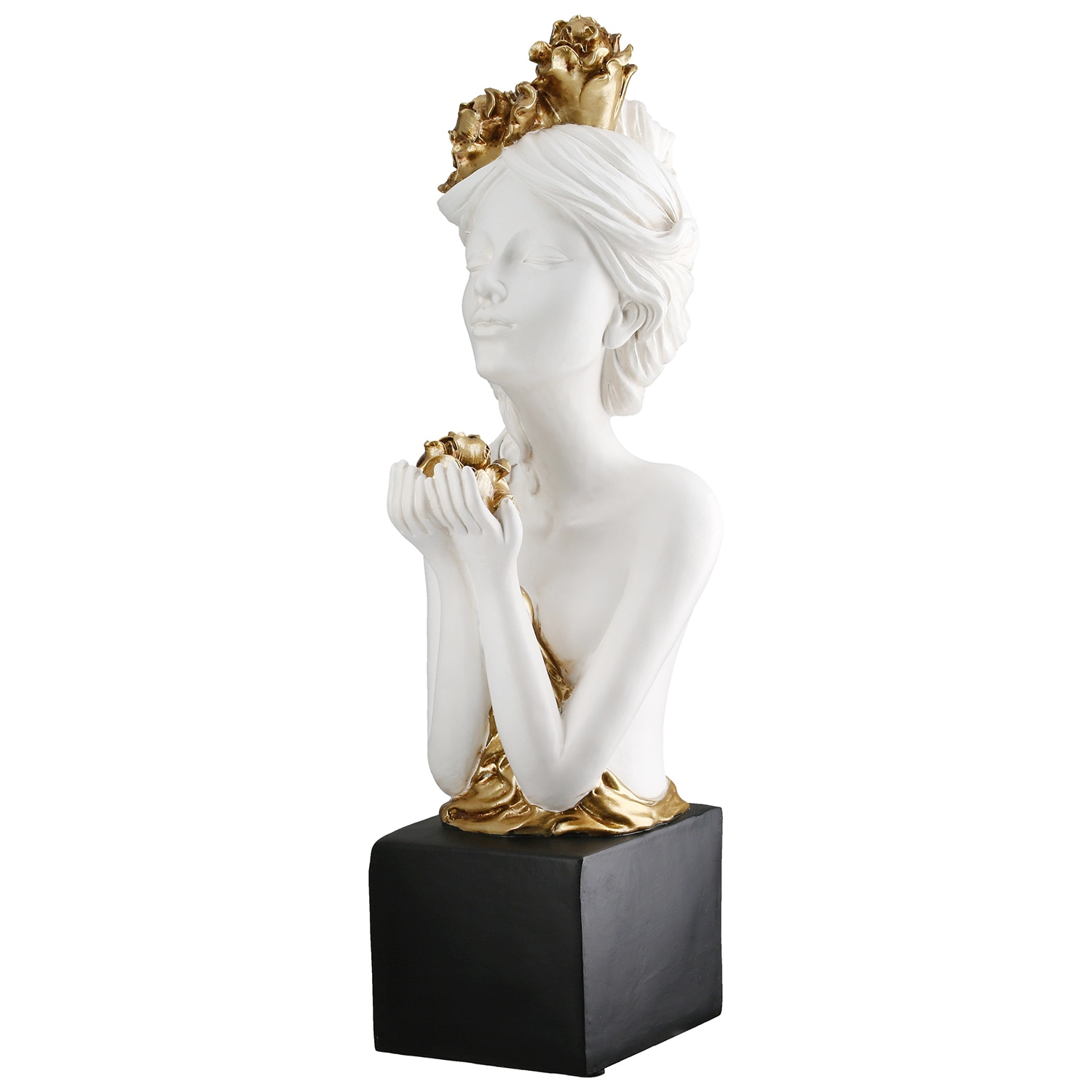 Image of GILDE Dekofigur "Skulptur Rosenliebe" Höhe: 42 cm