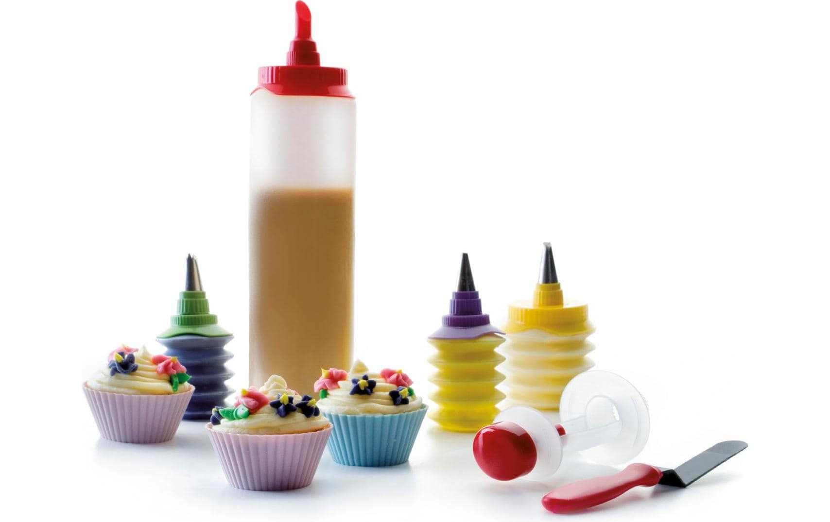 Image of Ausstechform "Ibili" Kunststoff Cupcake-Guetzli-Set
