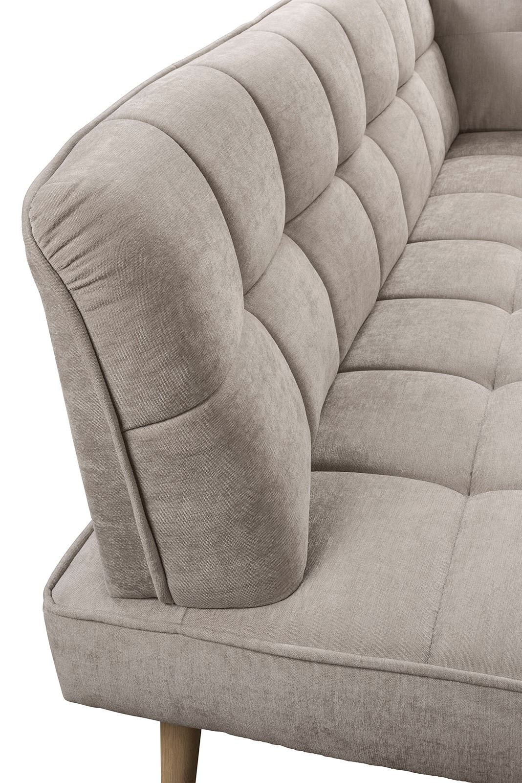 exxpo - sofa fashion Eckbank »Latte« moderne Sitz- und Rückensteppung, bequem und elegant, hoher Holzfuss