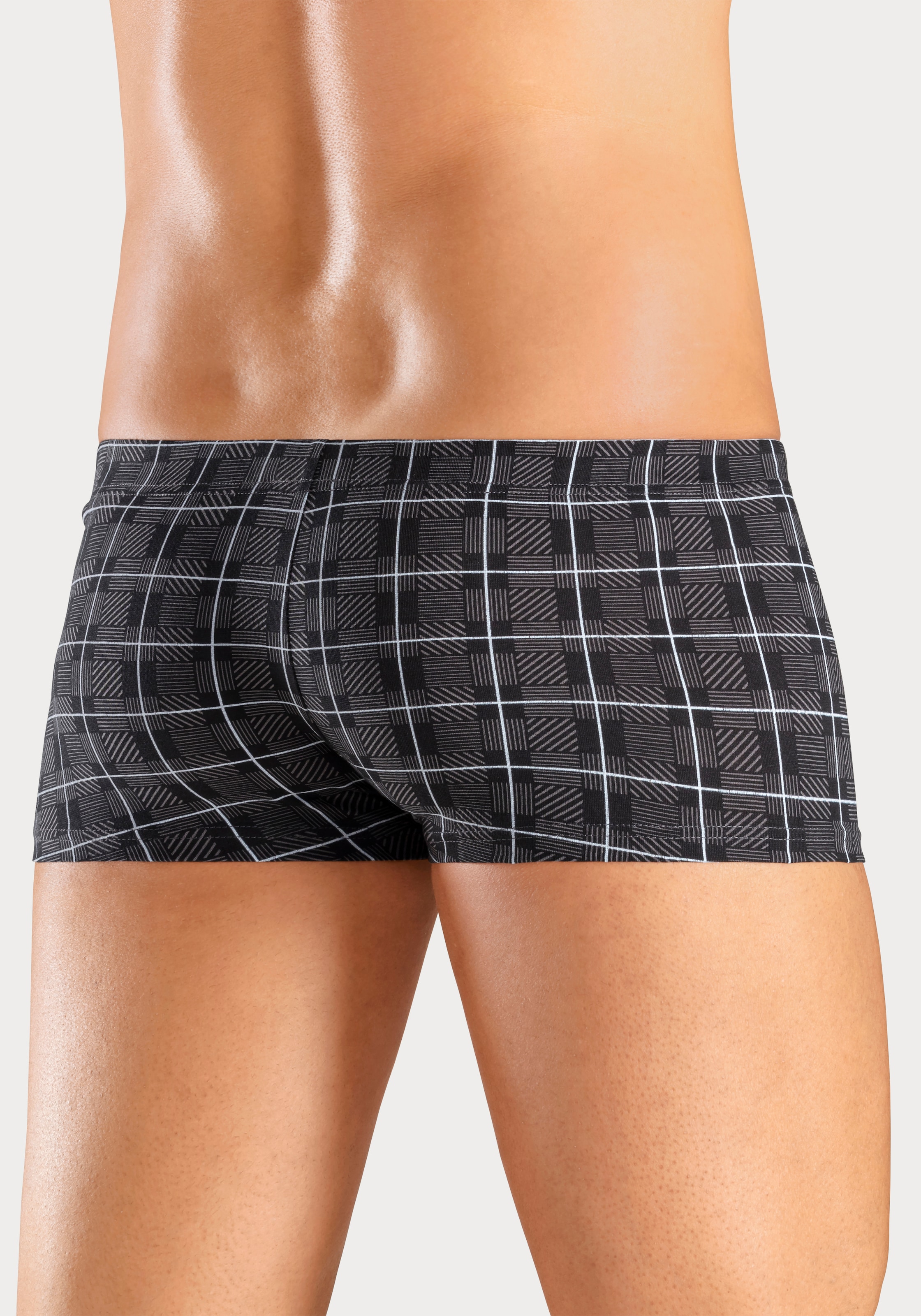 H.I.S Boxershorts, (Packung, 5 St.), in Hipster-Form aus Baumwoll-Stretch