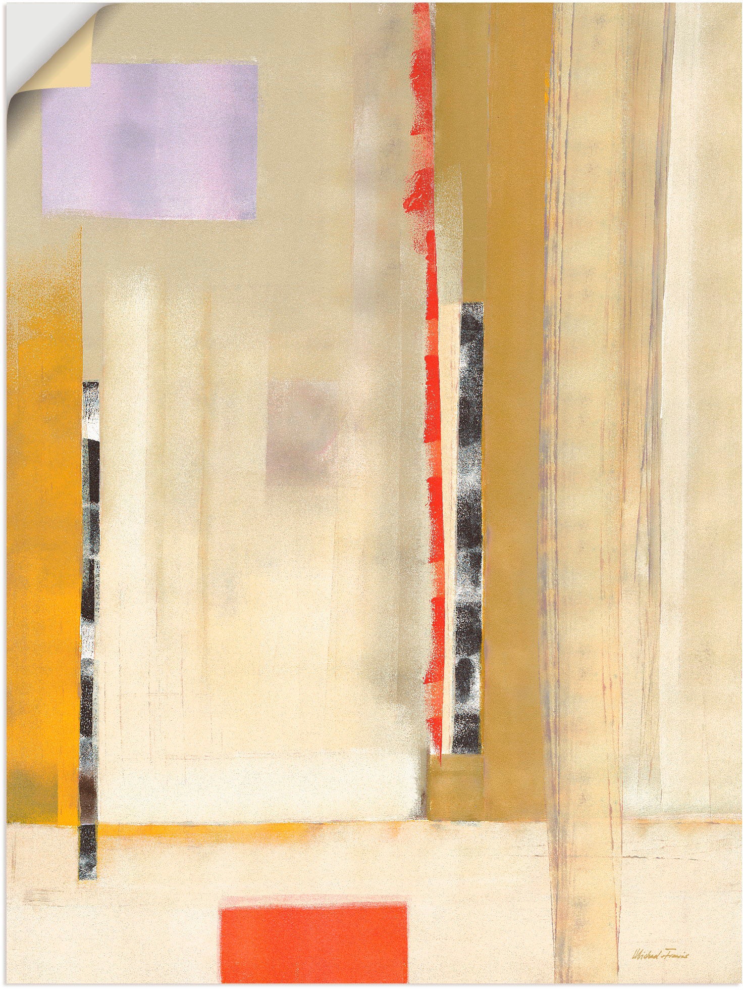 Image of Artland Wandbild »Farbige Flächen I«, Muster, (1 St.), in vielen Grössen & Produktarten - Alubild / Outdoorbild für den Aussenbereich, Leinwandbild, Poster, Wandaufkleber / Wandtattoo auch für Badezimmer geeignet bei Ackermann Versand Schweiz