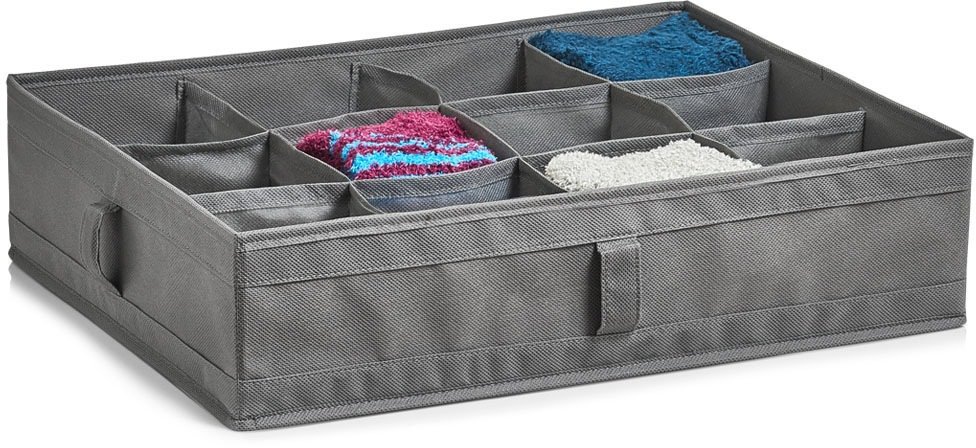 Zeller Present Organizer "12 Fächer" Aufbewahrungsbox, faltbar, für Wäsche