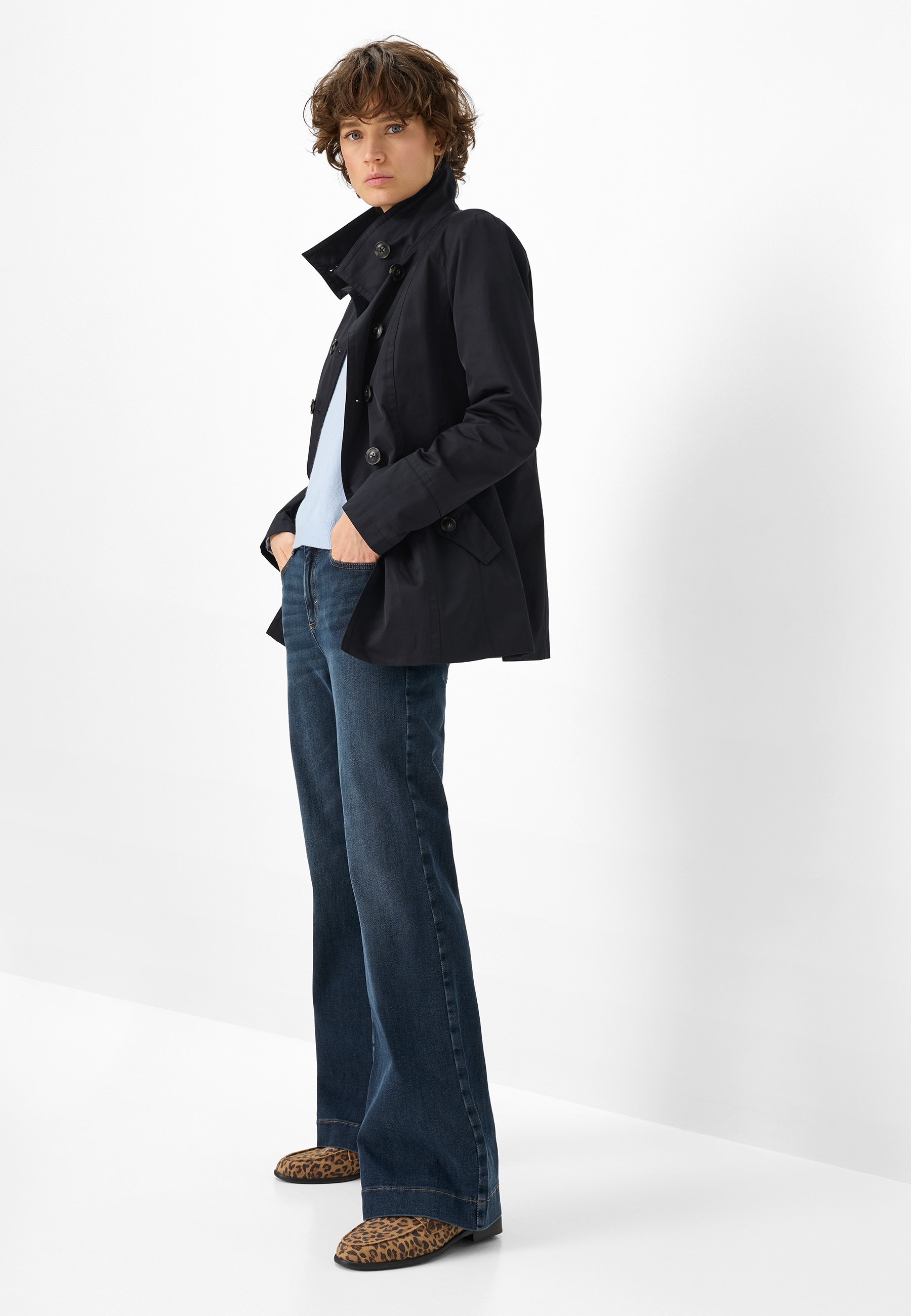 Fuchs Schmitt Veste d'extérieur Stehkragen, Regular Fit, Lightweight Cotton