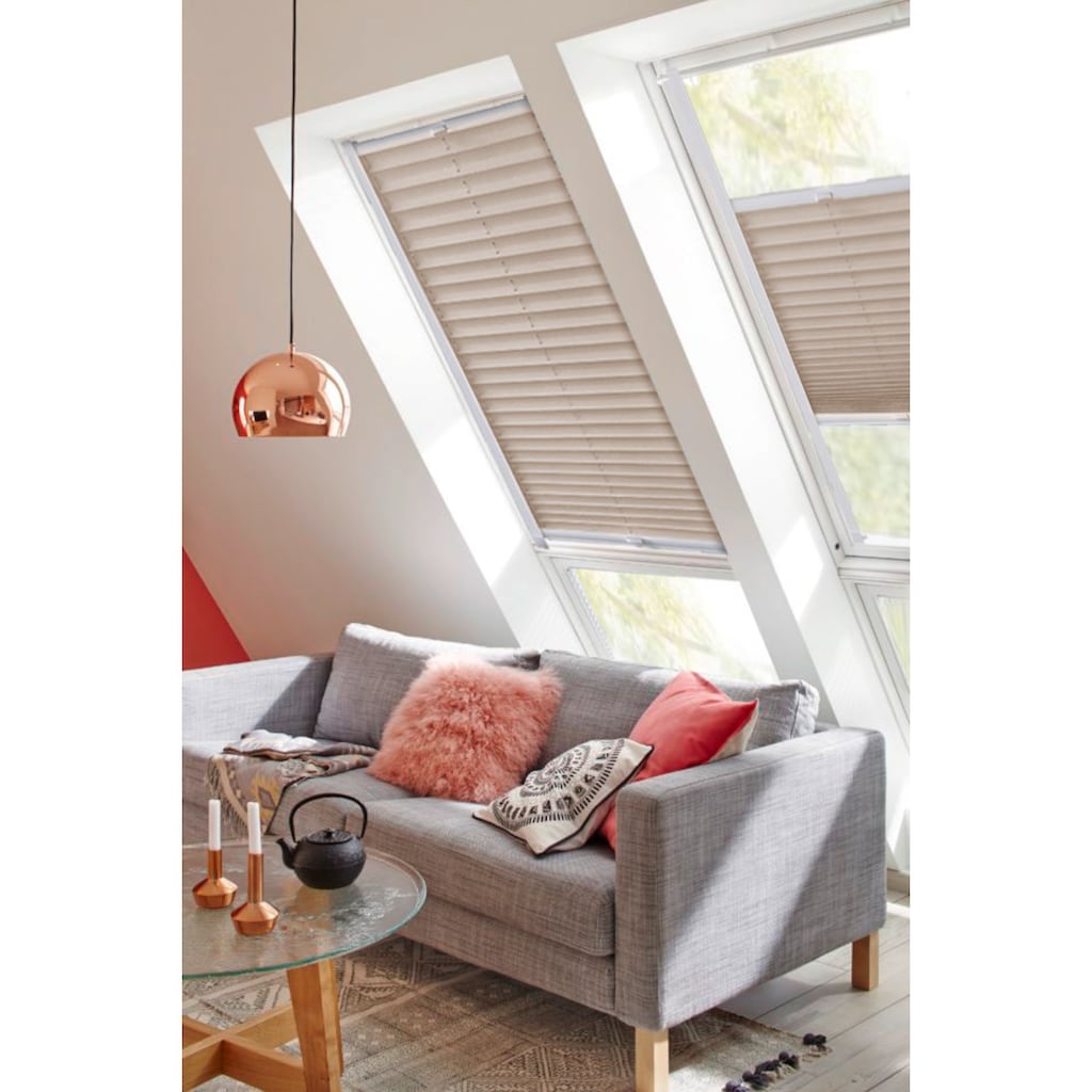 sunlines Dachfensterplissee »Young Style Energy Saving«, abdunkelnd, energiesparend, verspannt