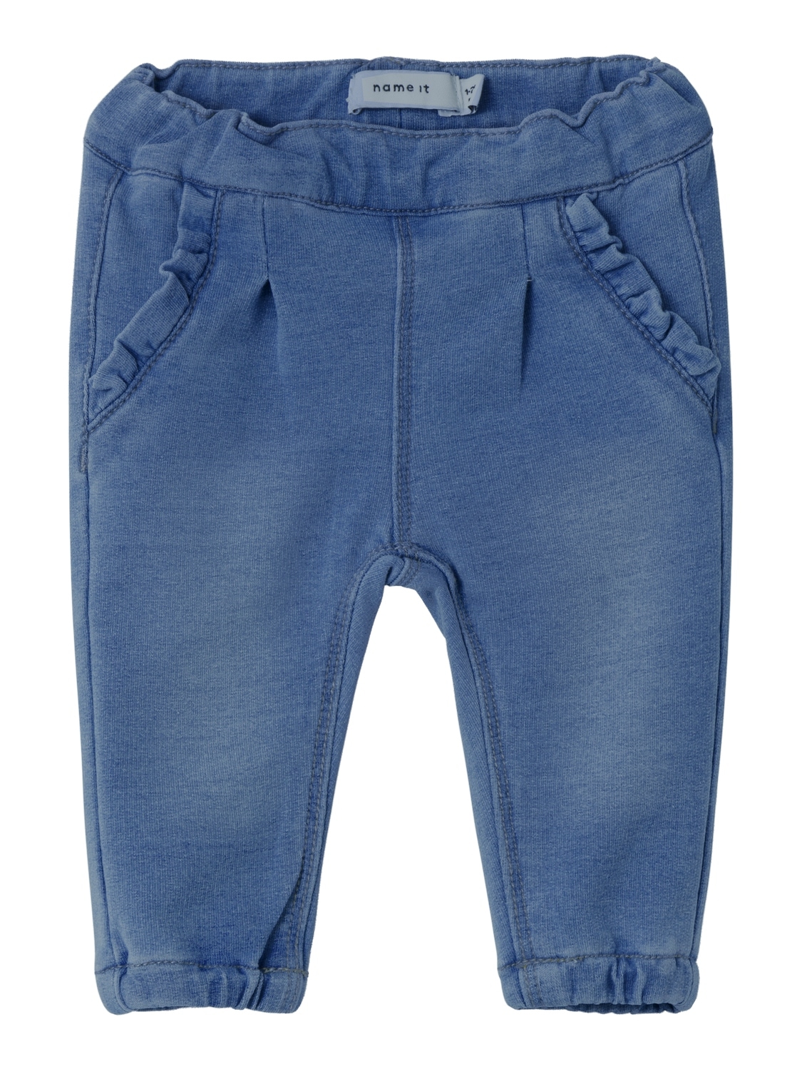 Sweatjeans »NBFBELLA ROUND JEANS 6101-TR NOOS«, mit coolen Abriebeffekten