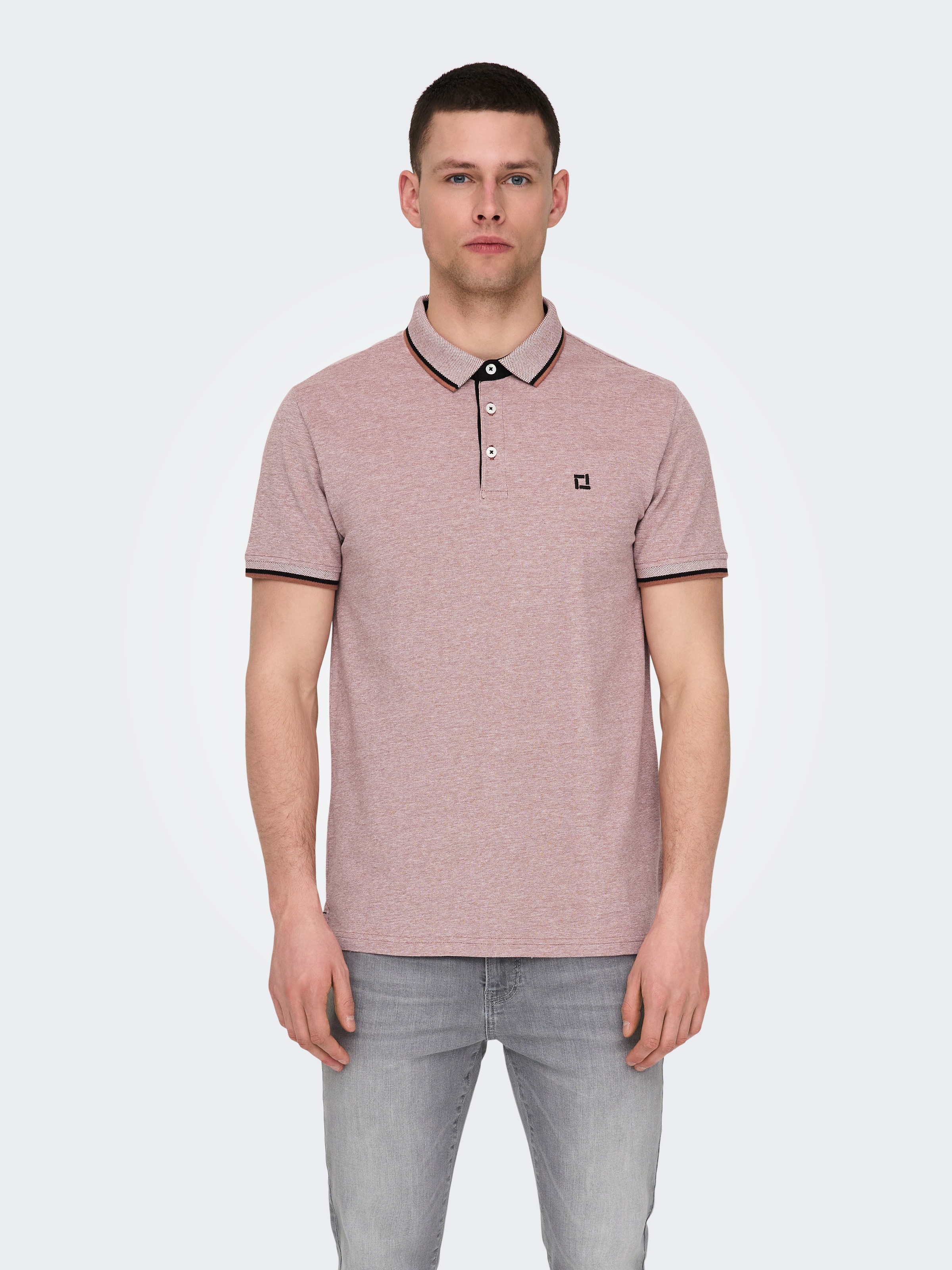 ONLY & SONS Polo »ONSFLETCHER SLIM SS POLO NOOS« Coton, coupe normale