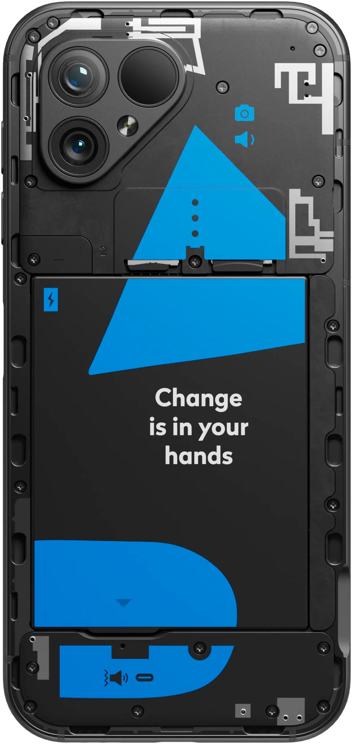 Fairphone Smartphone »Das Fairphone ( Gen. 5 )« Mattschwarz