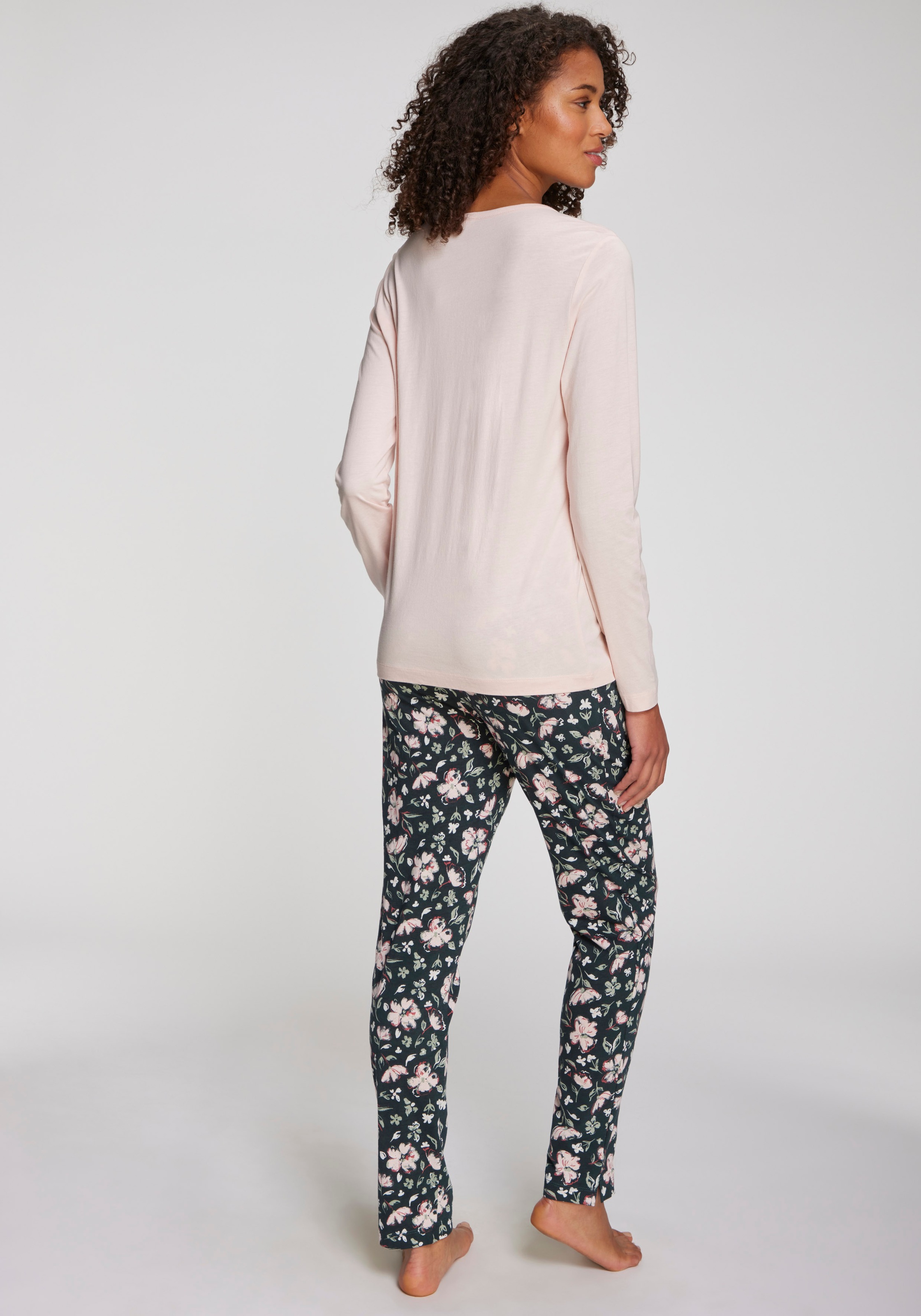 s.Oliver Haut de pyjama mit kurzer Knopfleiste