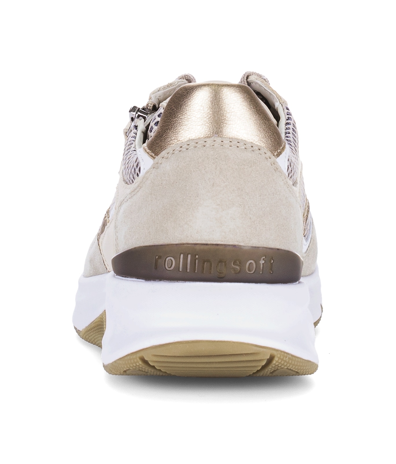 rollingsoft Keilsneaker  , Freizeitschuh, Halbschuh, Schnürschuh, Aussenreissverschluss, G-Weite