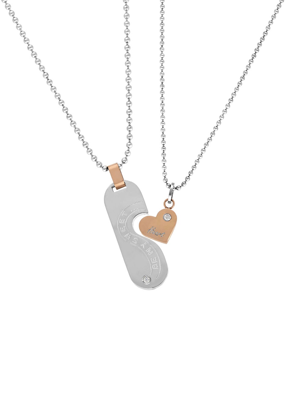 Image of Firetti Schmuckset "Multipack Schmuck Geschenk Halsketten LIEBE" (Set, 4 Stk. tlg.) mit Zirkonia (synth.)