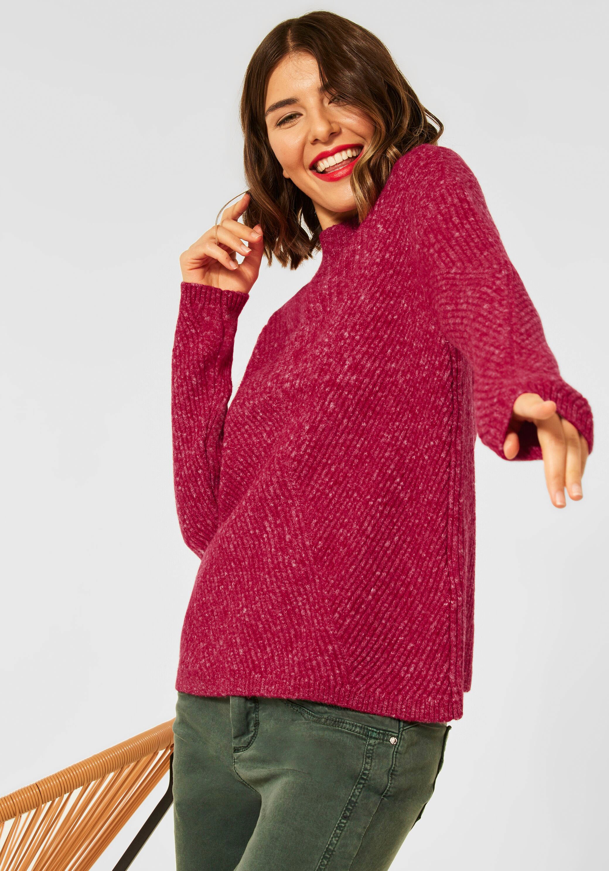 Image of STREET ONE Strickpullover, mit Strukturmuster bei Ackermann Versand Schweiz