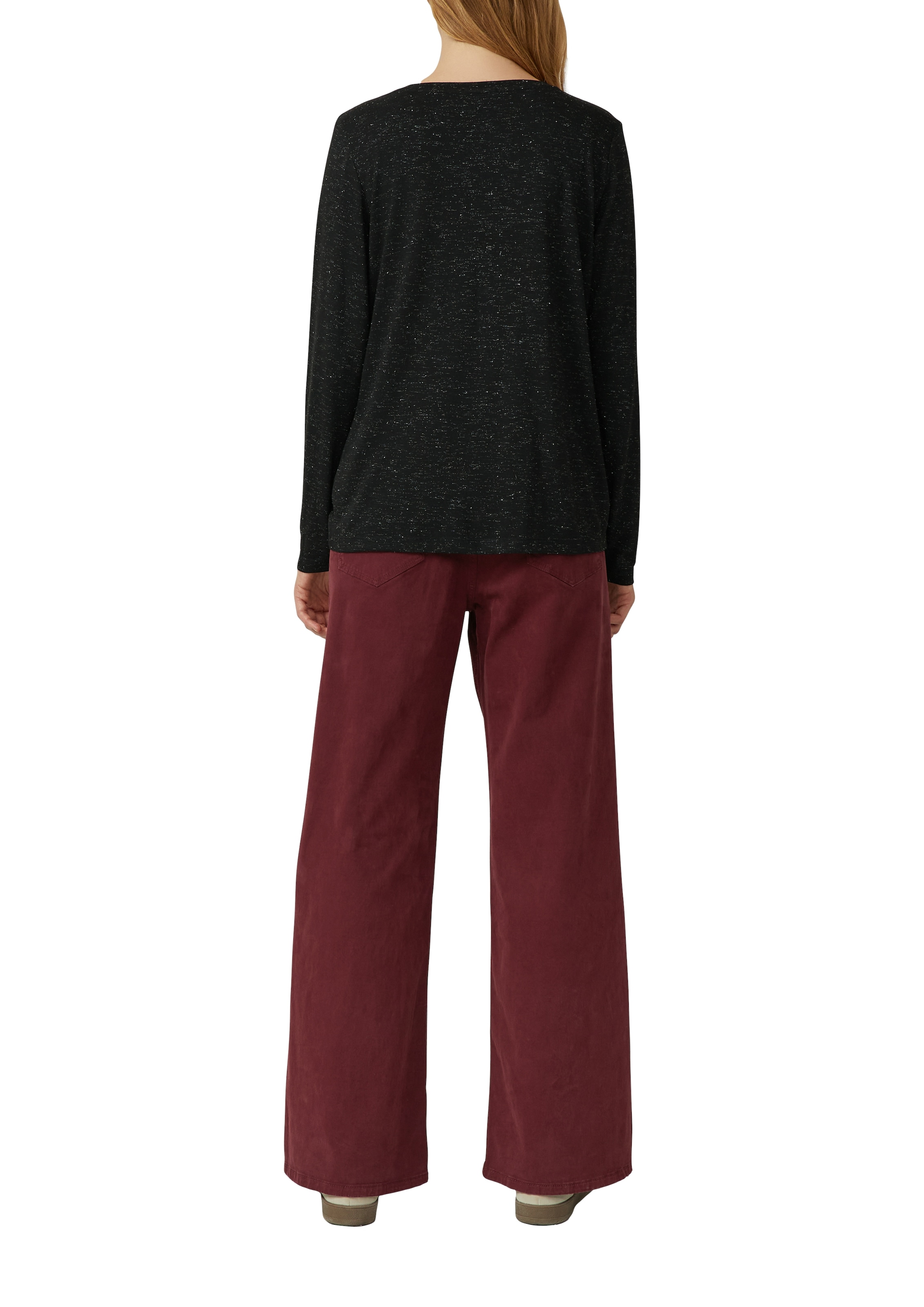 s.Oliver Langarmshirt mit V-Ausschnitt