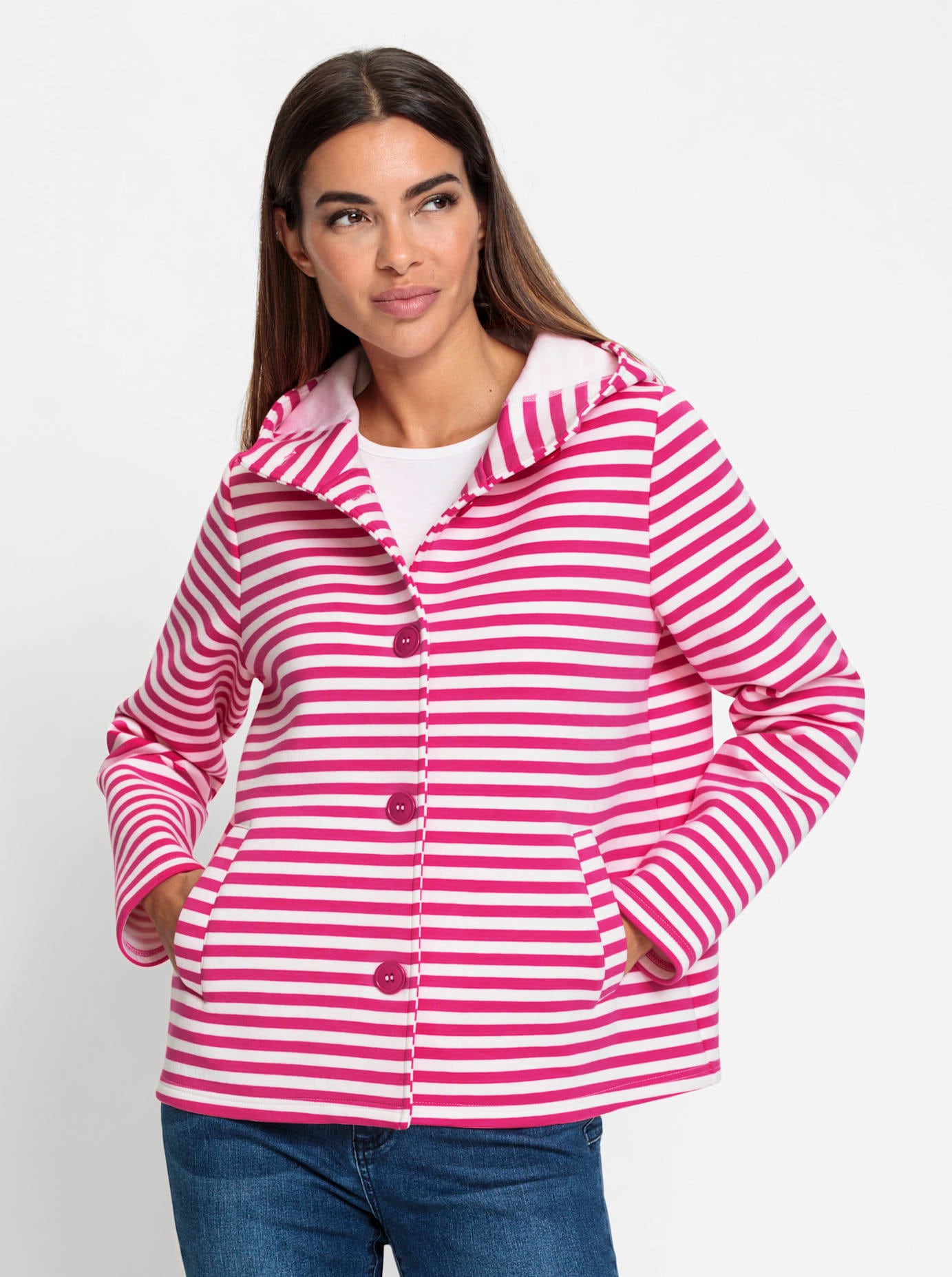 heine Shirtjacke »Sweatjacke«, (1 tlg.)
