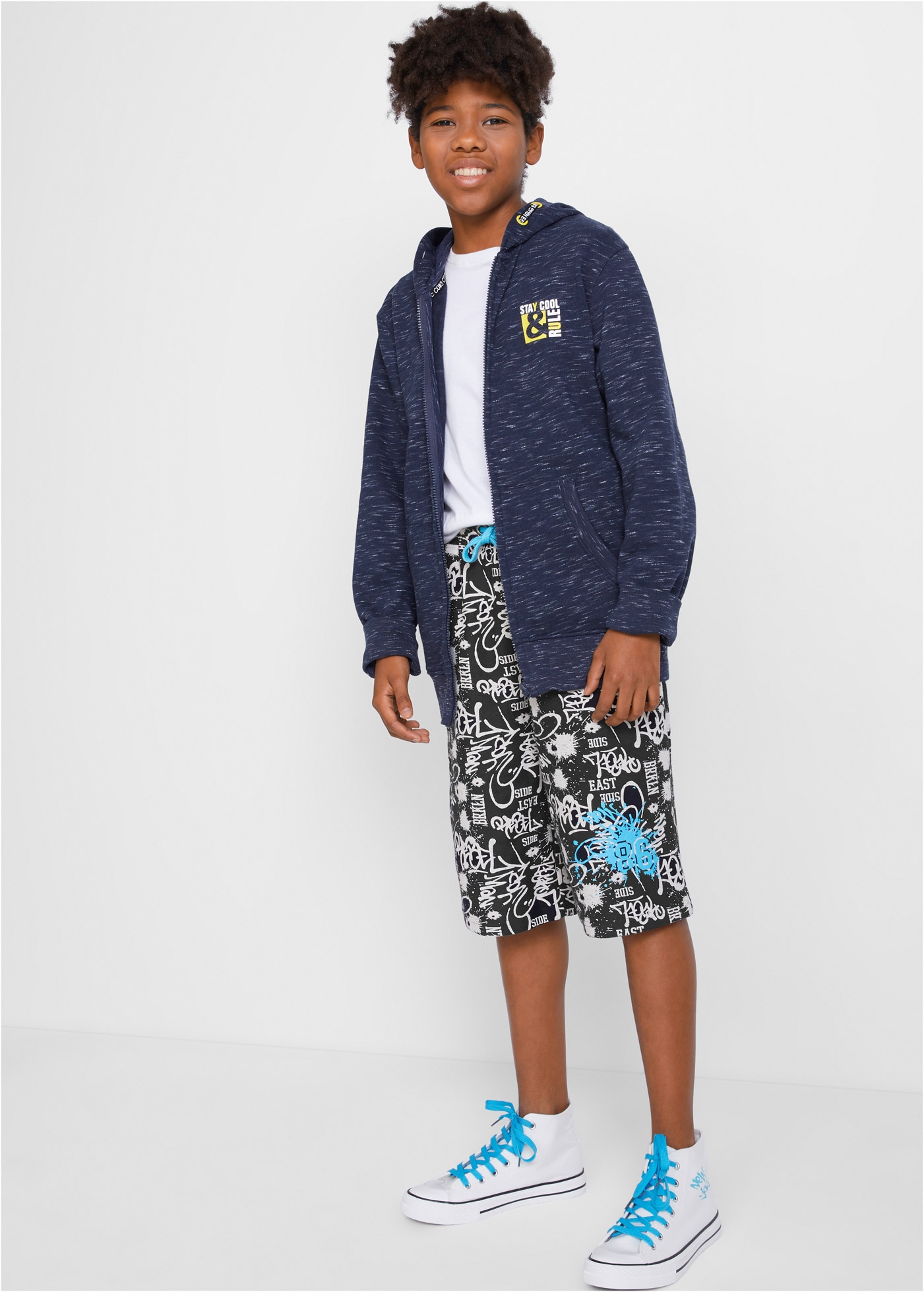 bonprix Sweatbermudas  Sweat-Bermuda aus reiner Bio Baumwolle