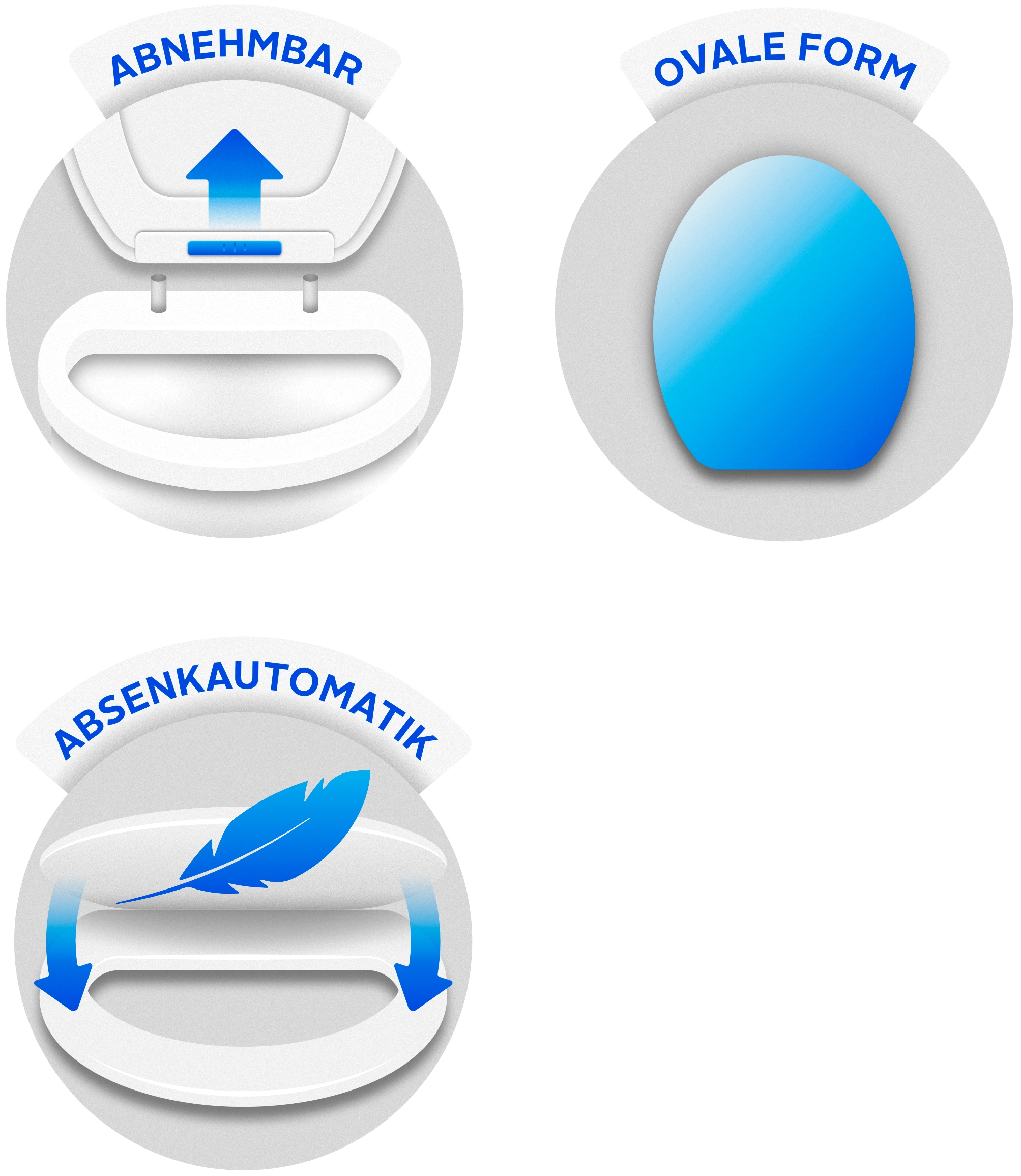 WENKO WC-Sitz »Stream«, (1 St.), Duroplast, mit Absenkautomatik