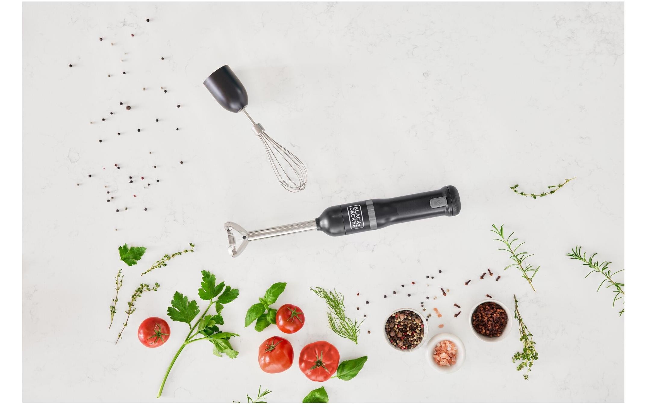 Black + Decker Stabmixer »Stabmixer 6er Kit schwarz«, 14 W