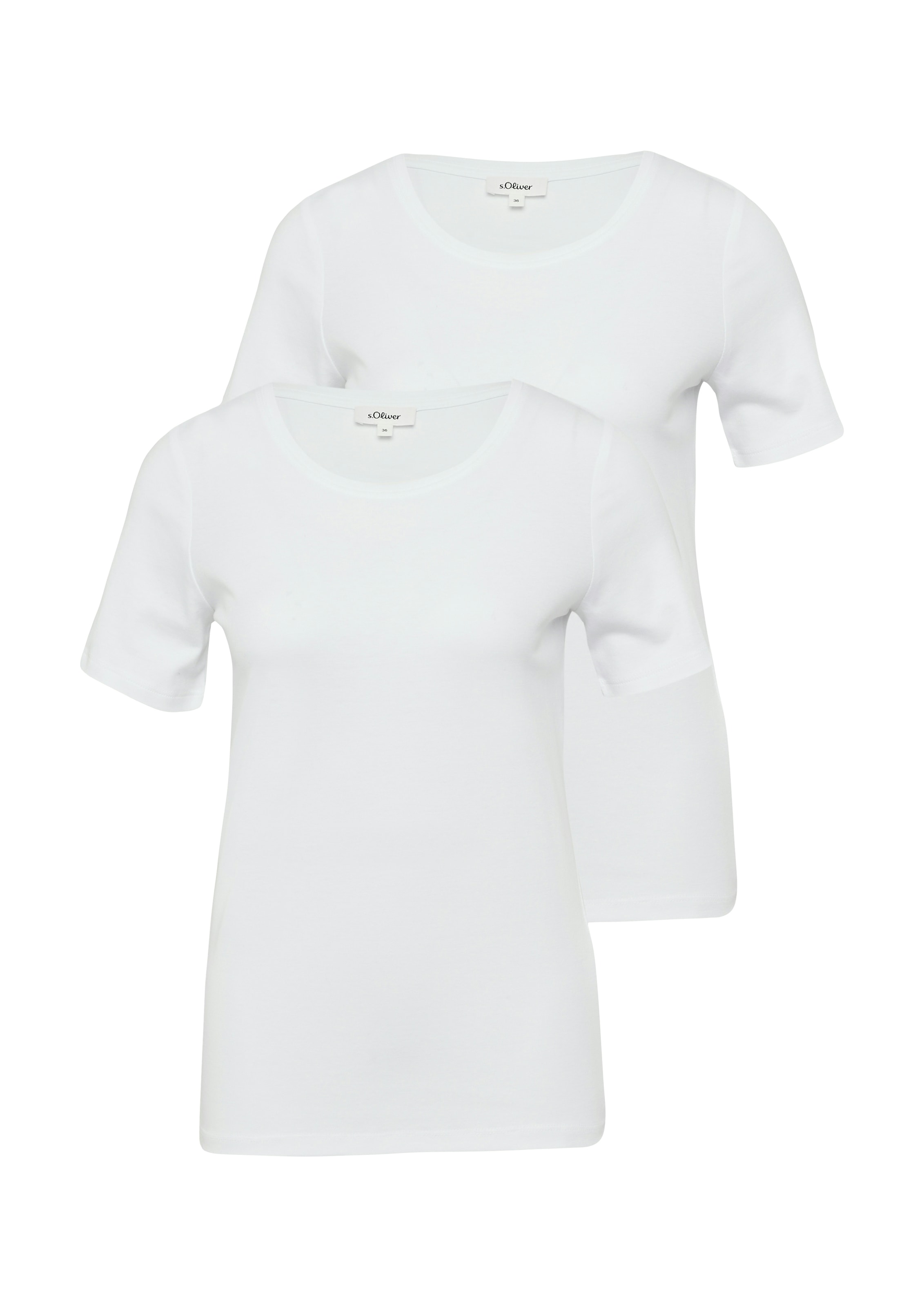 s.Oliver T-shirt 2 cuis en jersey interlock en lot de 2