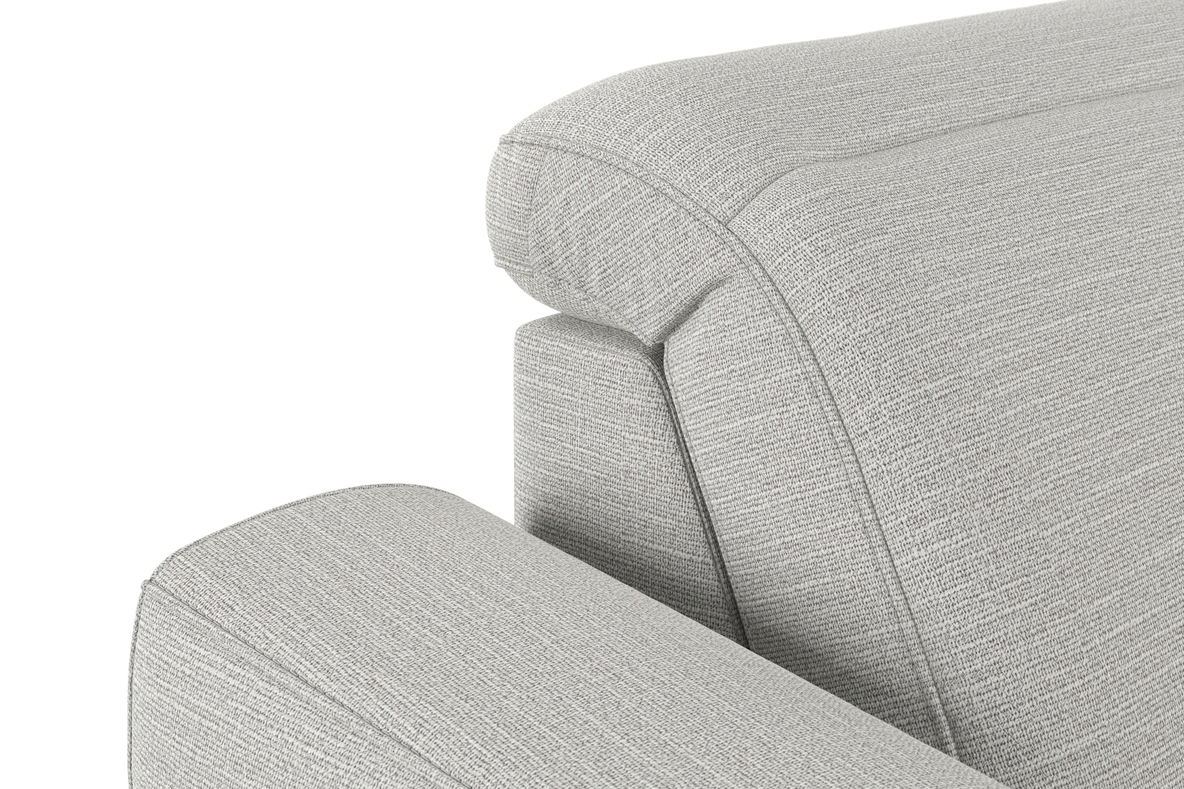 sit&more Wohnlandschaft »Dundee U-Form«, mit Federkern und Edelstahlfüssen, wahlweise mit Kopfteilverstellung