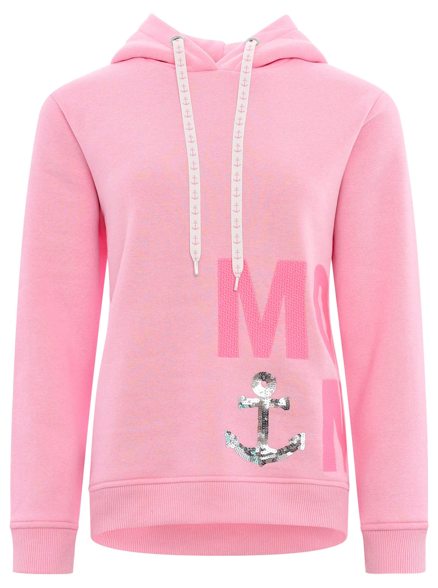 Zwillingsherz Sweatshirt »"Moin"«, mit Paillettenanker und gesticktem Schriftzug am Rücken