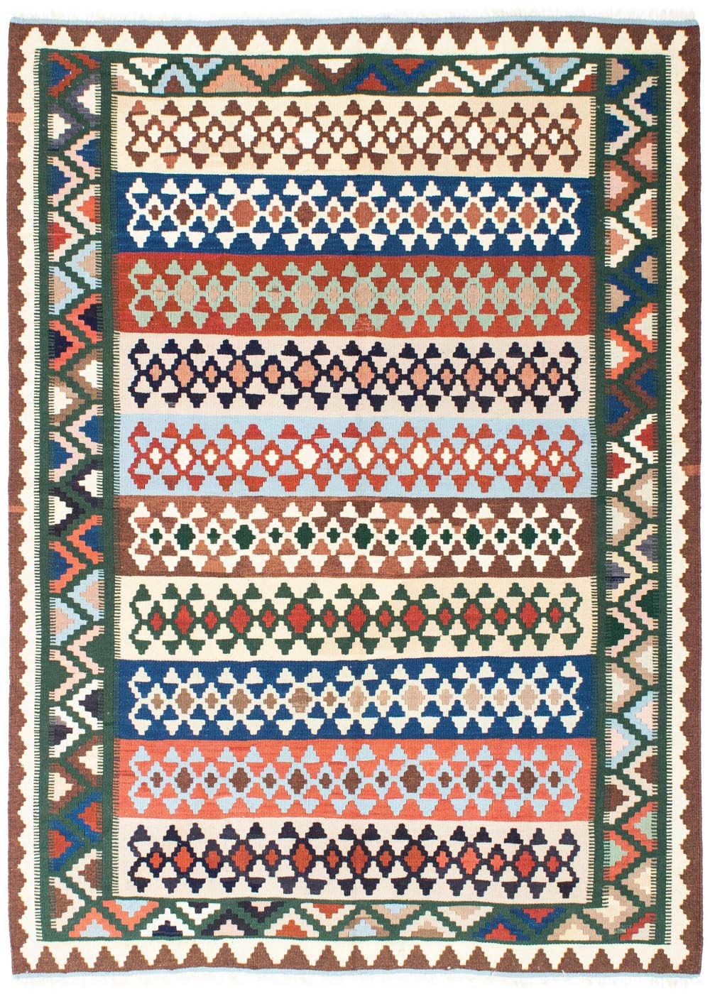 Image of morgenland Hochflor-Läufer »Bidjar Geometrisch Rosso 195 x 75 cm«, rechteckig, 1,5 mm Höhe, Unikat mit Zertifikat bei Ackermann Versand Schweiz