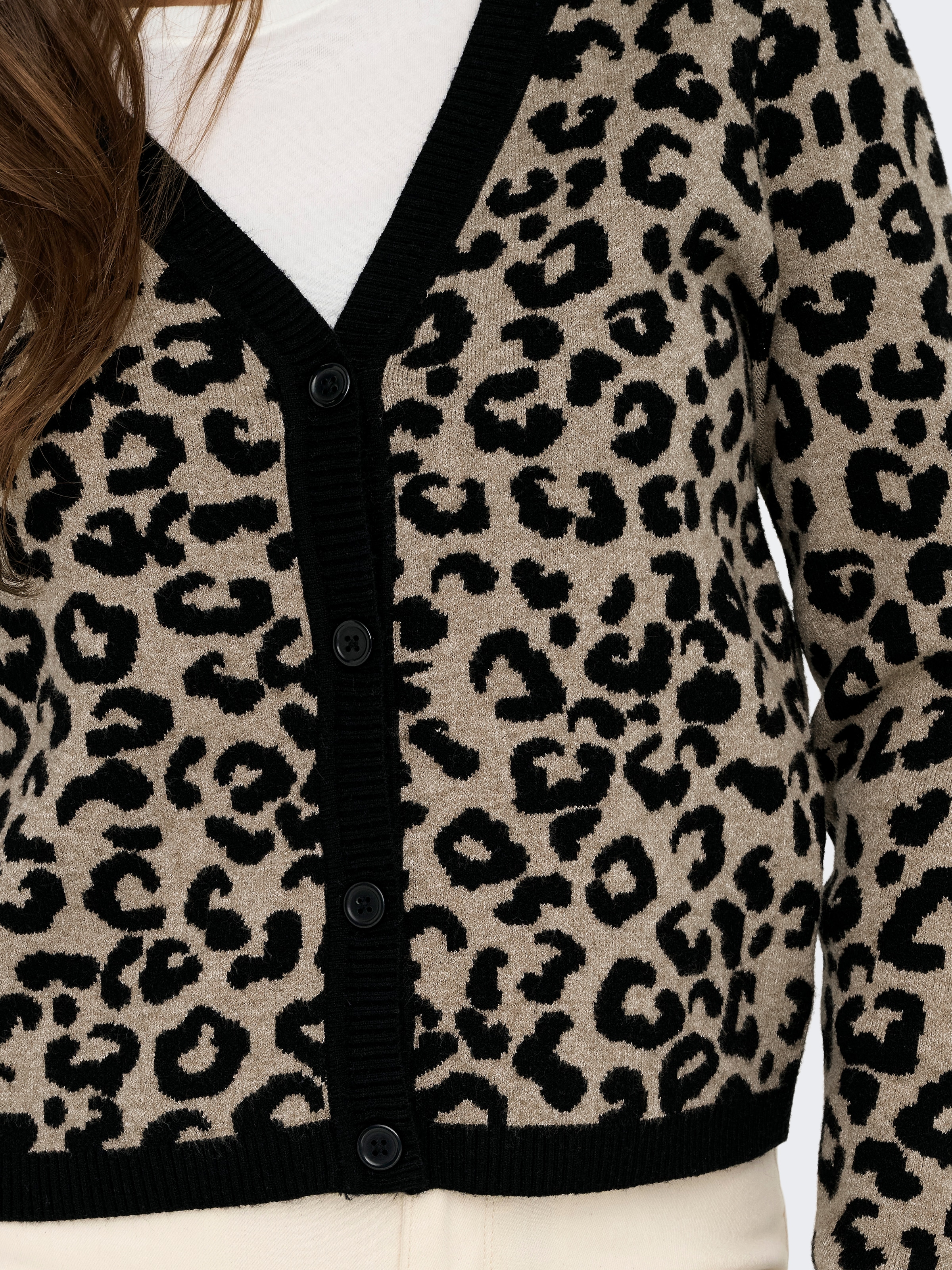 ONLY Veste en tricot »ONLLEO LS V-NECK CARDIGAN KNT NOOS«