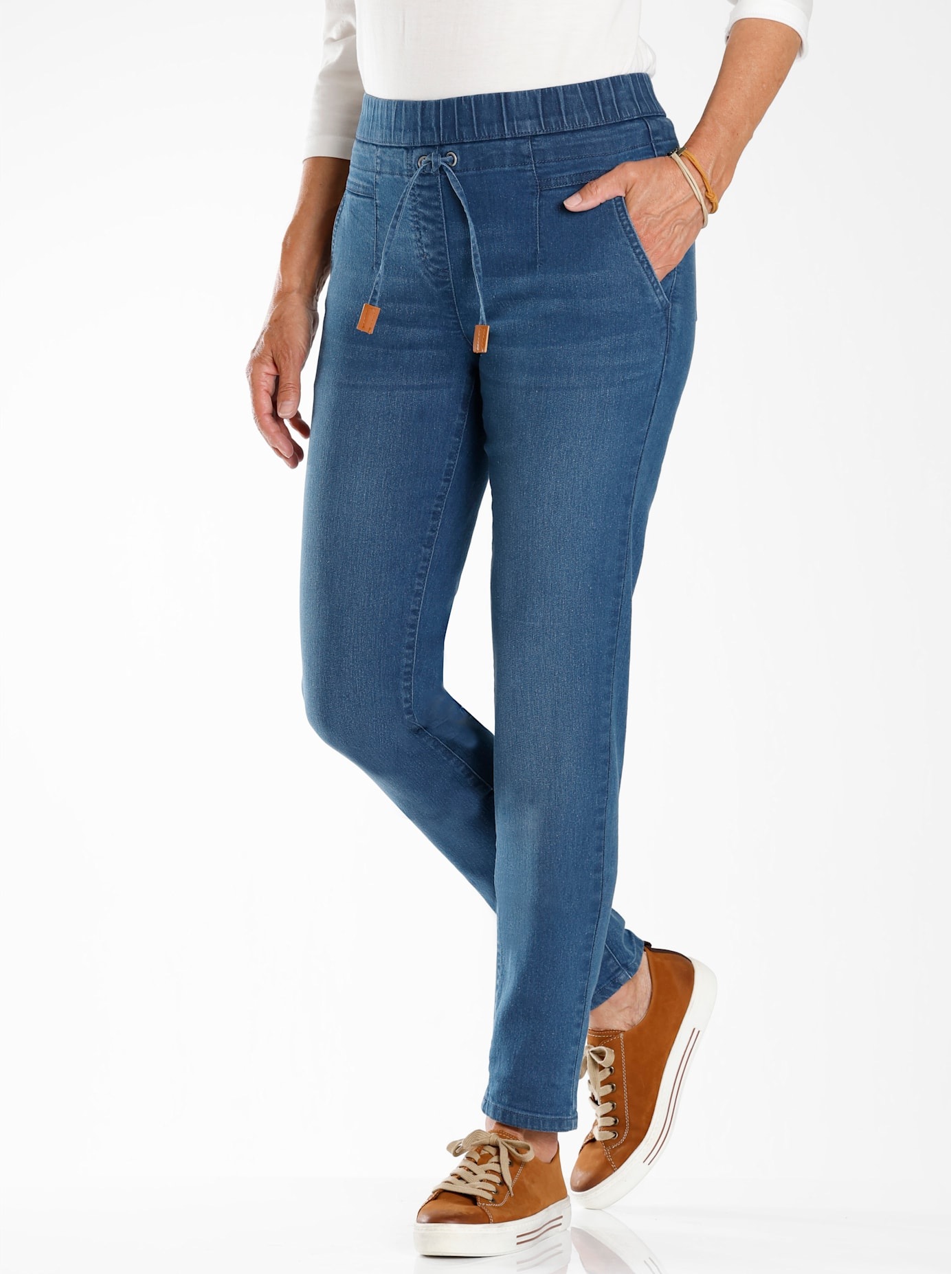 Classic Basics Schlupfjeans, (1 tlg.)