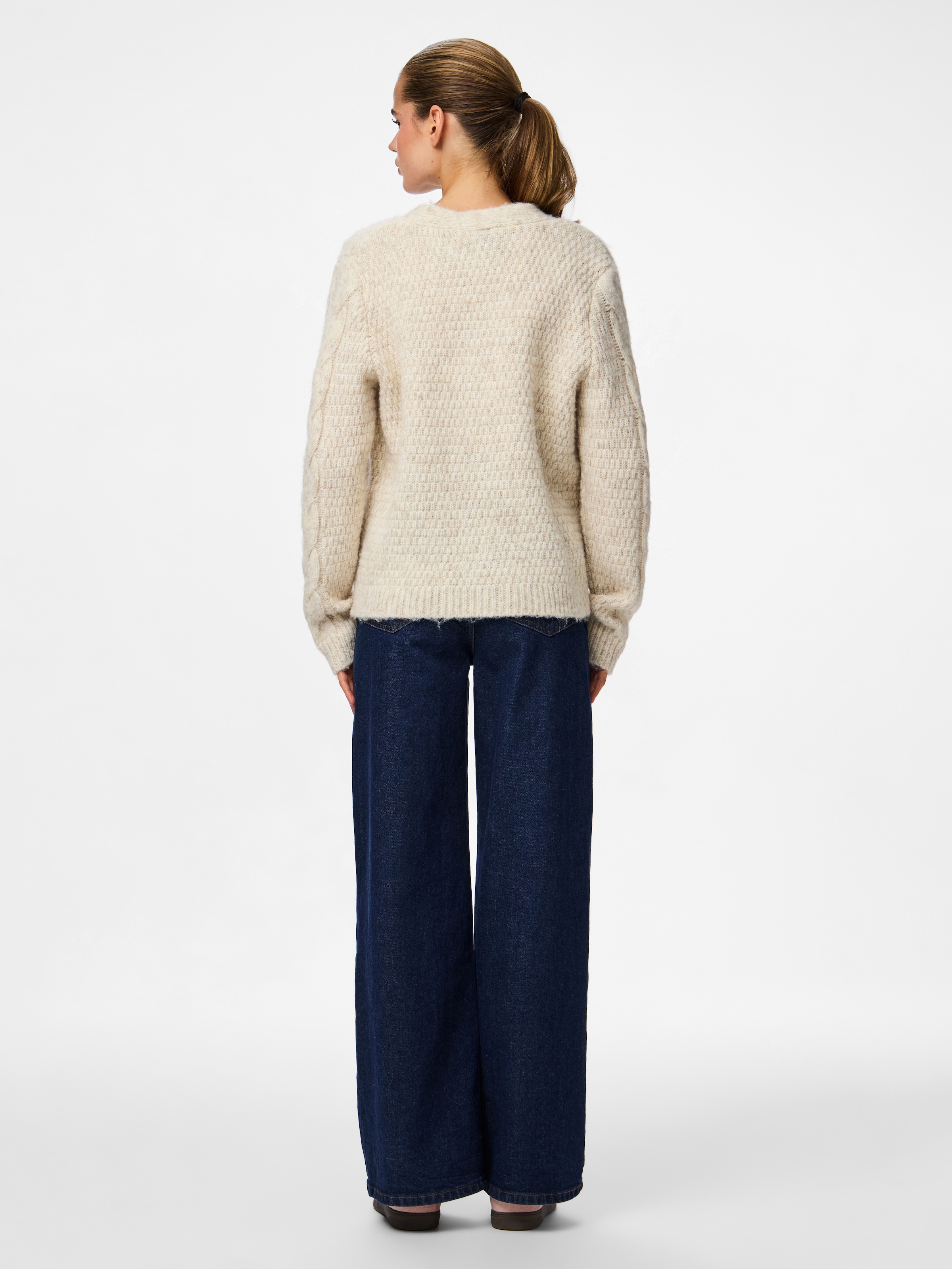 pieces Strickjacke »PCNINA LS V-NECK KNIT CARDIGAN NOOS BC«