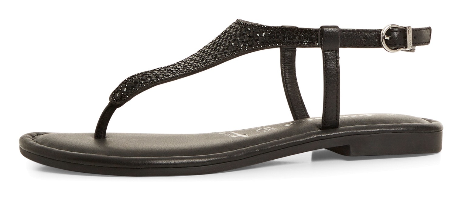 Image of Tamaris Riemchensandale, Sandalette, Sommerschuh, Festtagsschuh, funkelnde Strasssteinchen