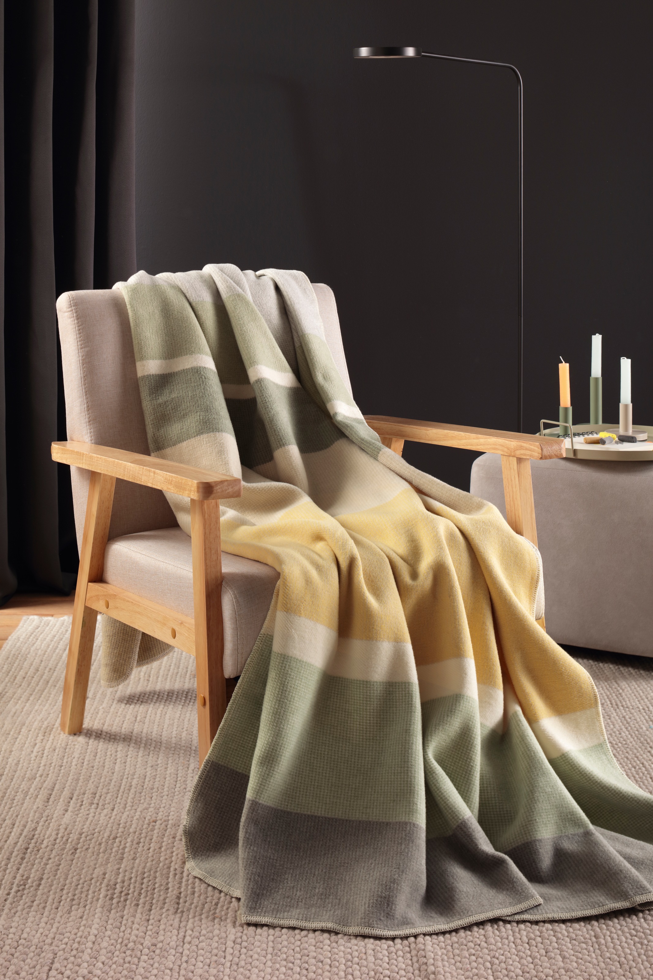 Biederlack Wohndecke »Wohndecke Stripe Delight«, mit modernem Karodesign
