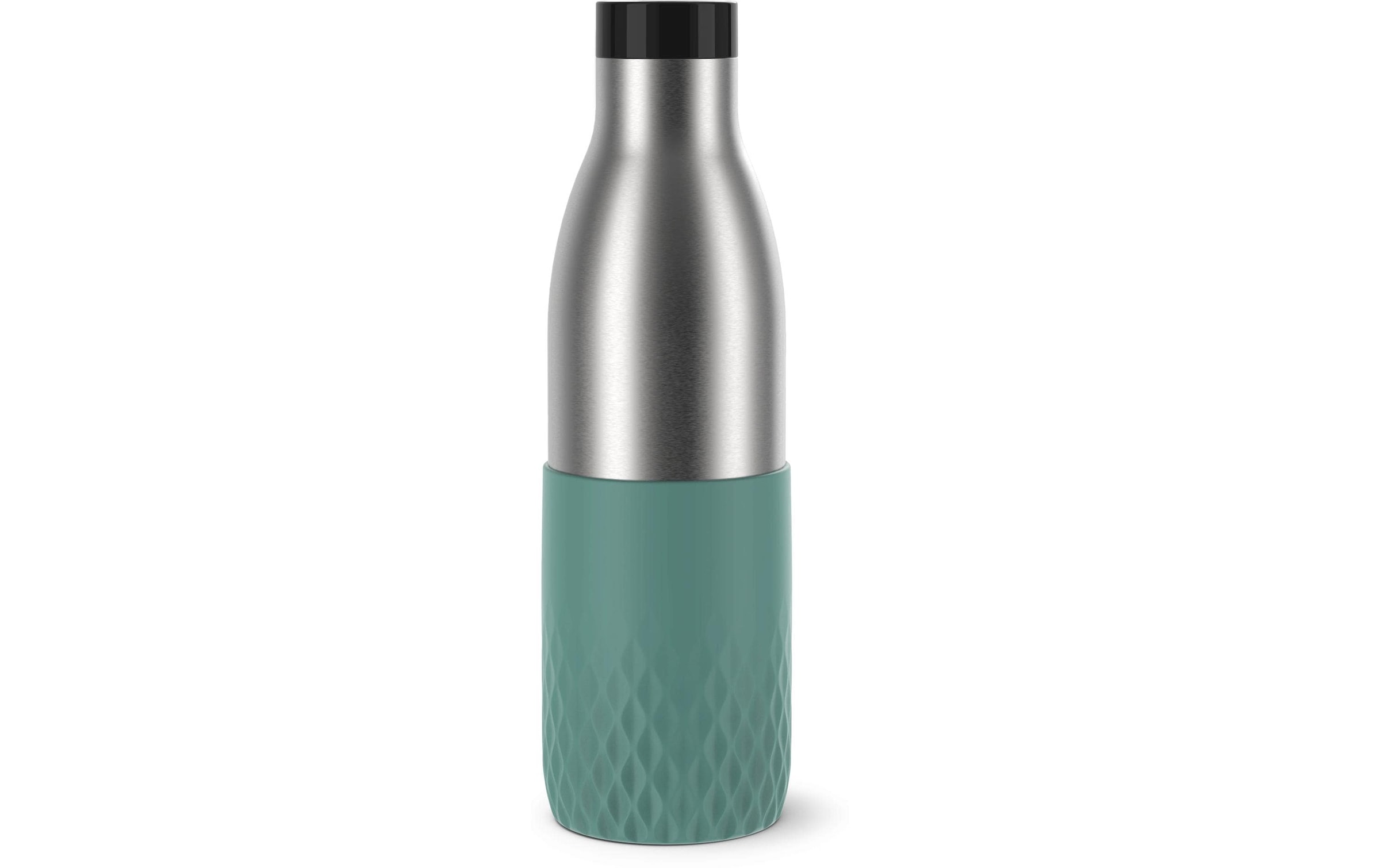 Emsa Trinkflasche »Bludrop Sleeve« Edelstahl/Silikon, Quick-Press, 12h warm/24h kühl