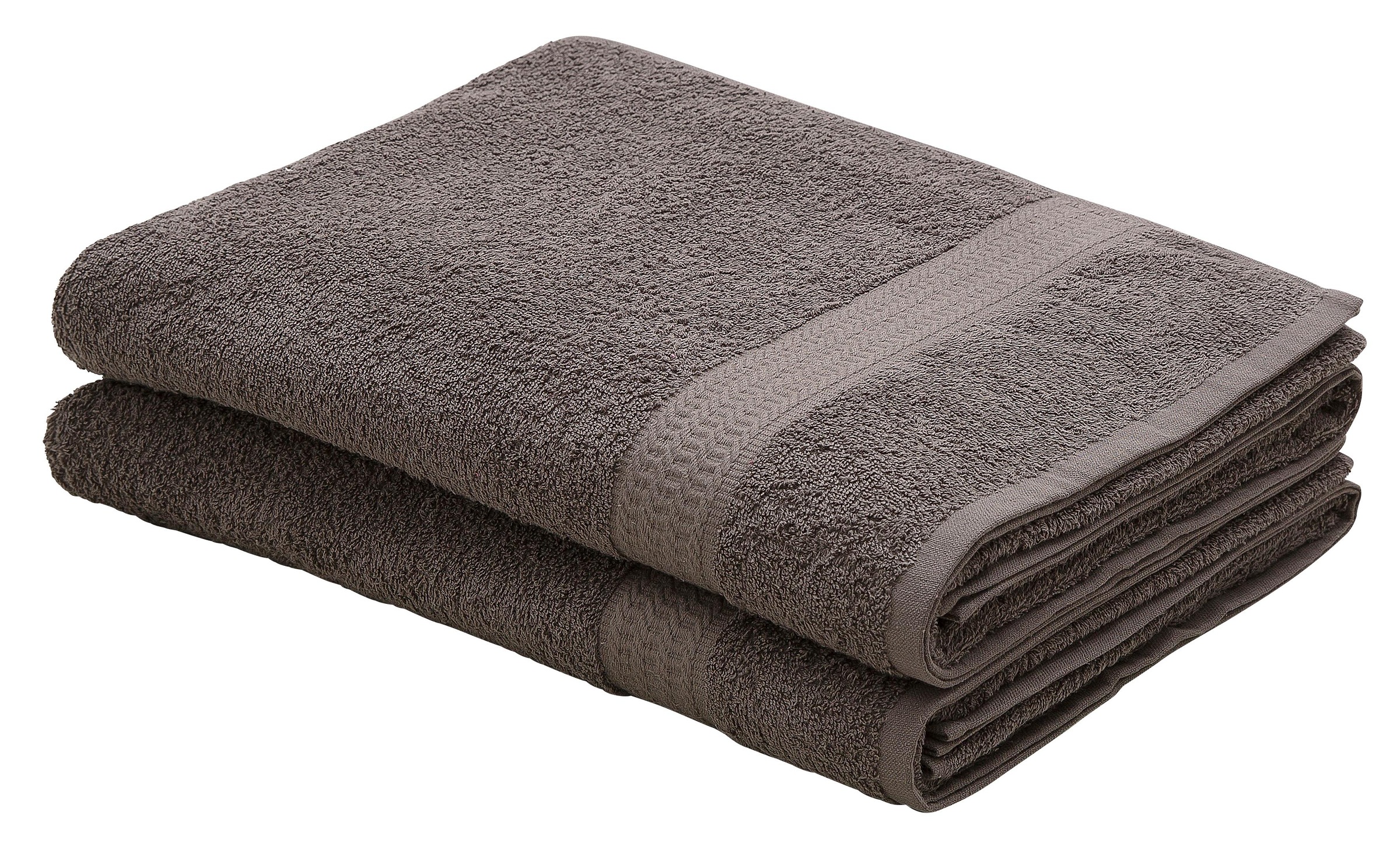 Image of GOODproduct Strandtücher "Juna, 2 Strandtücher 100x180, 100% Baumwolle, Set und als Serie" Handtuch-Set, mit Bordüre, Handtücher in Uni-Farben, weich