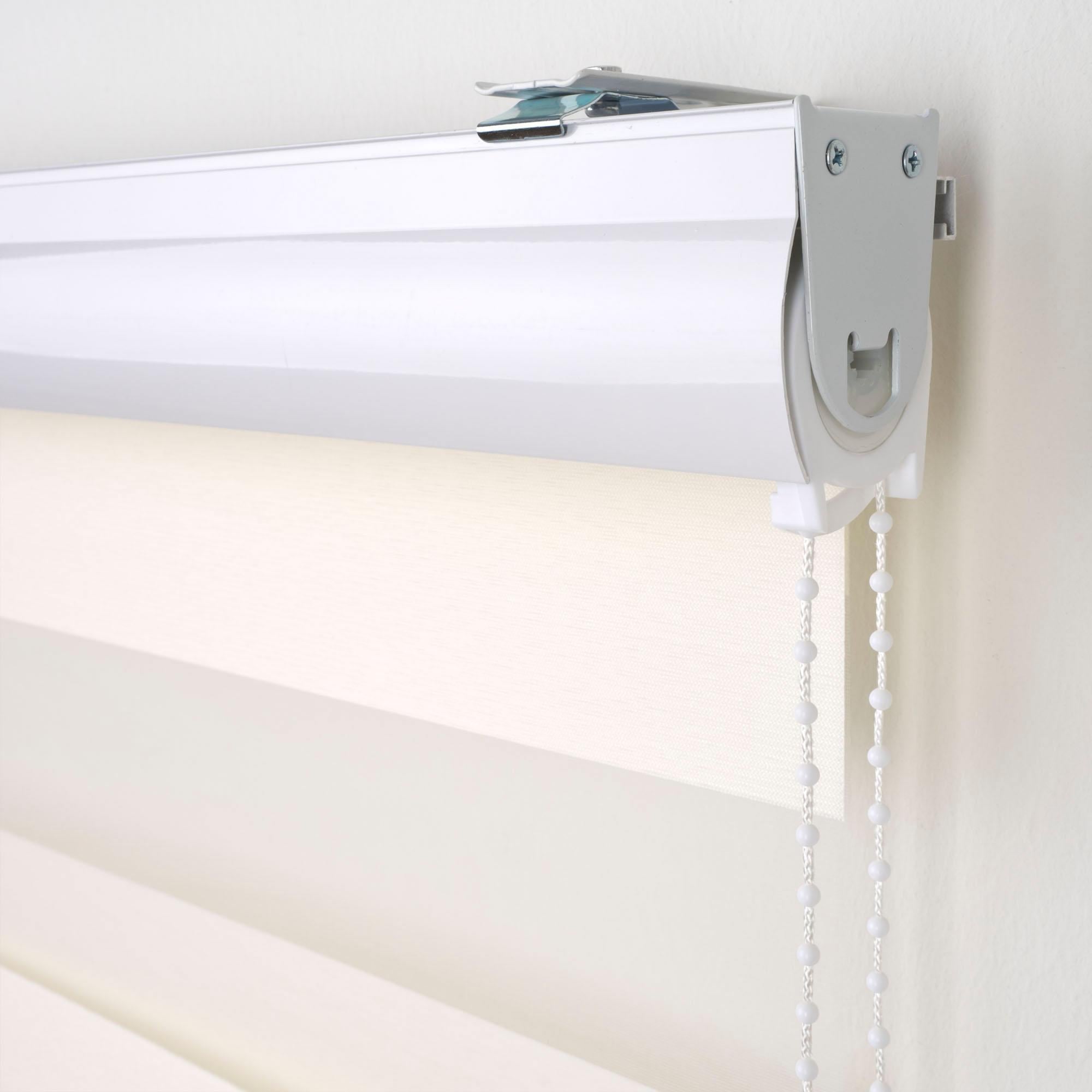 Liedeco Doppelrollo »DUO-Rollo mit 20 cm Streifen«, Lichtschutz, mit Bohren, im Fixmass