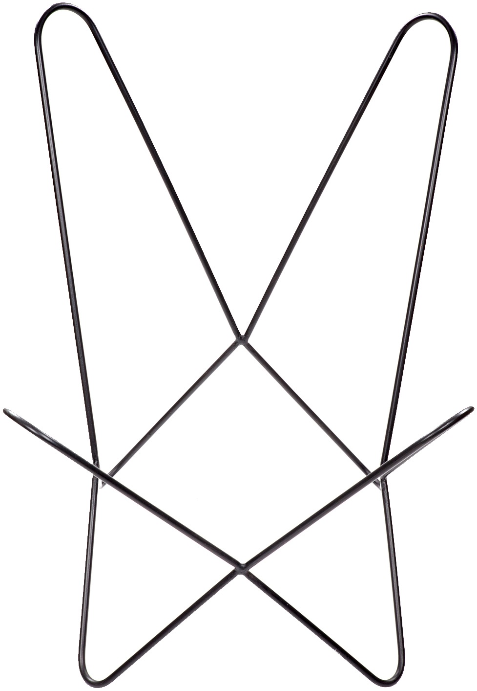 Kayoom 4-Fussstuhl »Schmetterling Stuhl Santiago, Schmetterlingsstuhl aus Leder«, 1 St., pflegeleicht, hochwertig, hochwertig verarbeitet, hoher Sitzkomfort