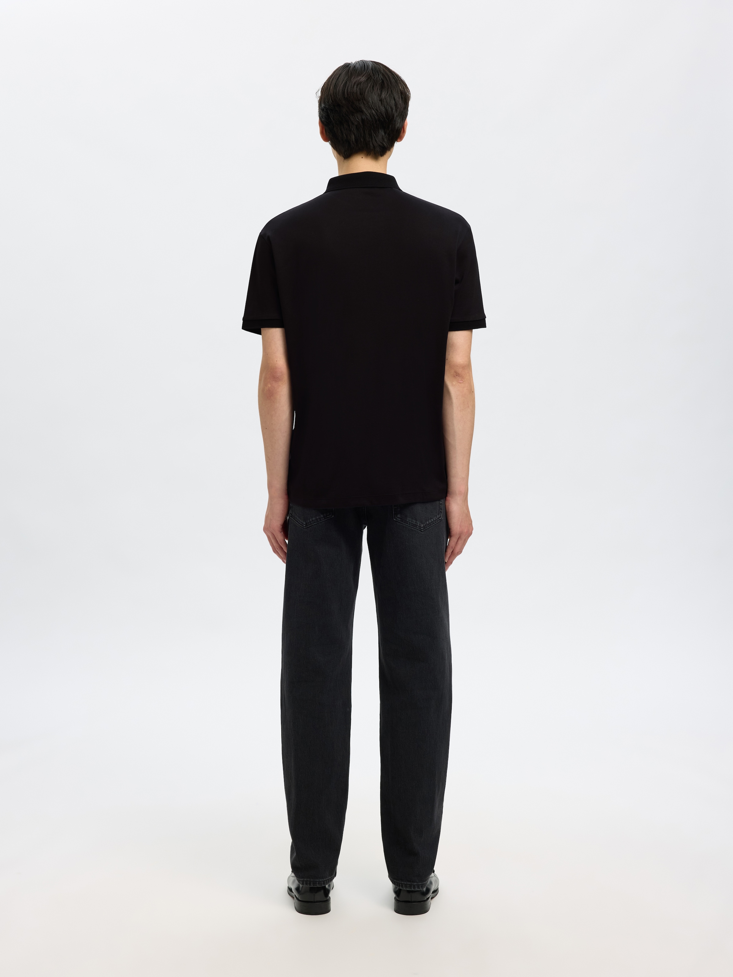 SELECTED Poloshirt »SLHFAVE ZIP SS POLO NOOS« Baumwollmischung, regular fit