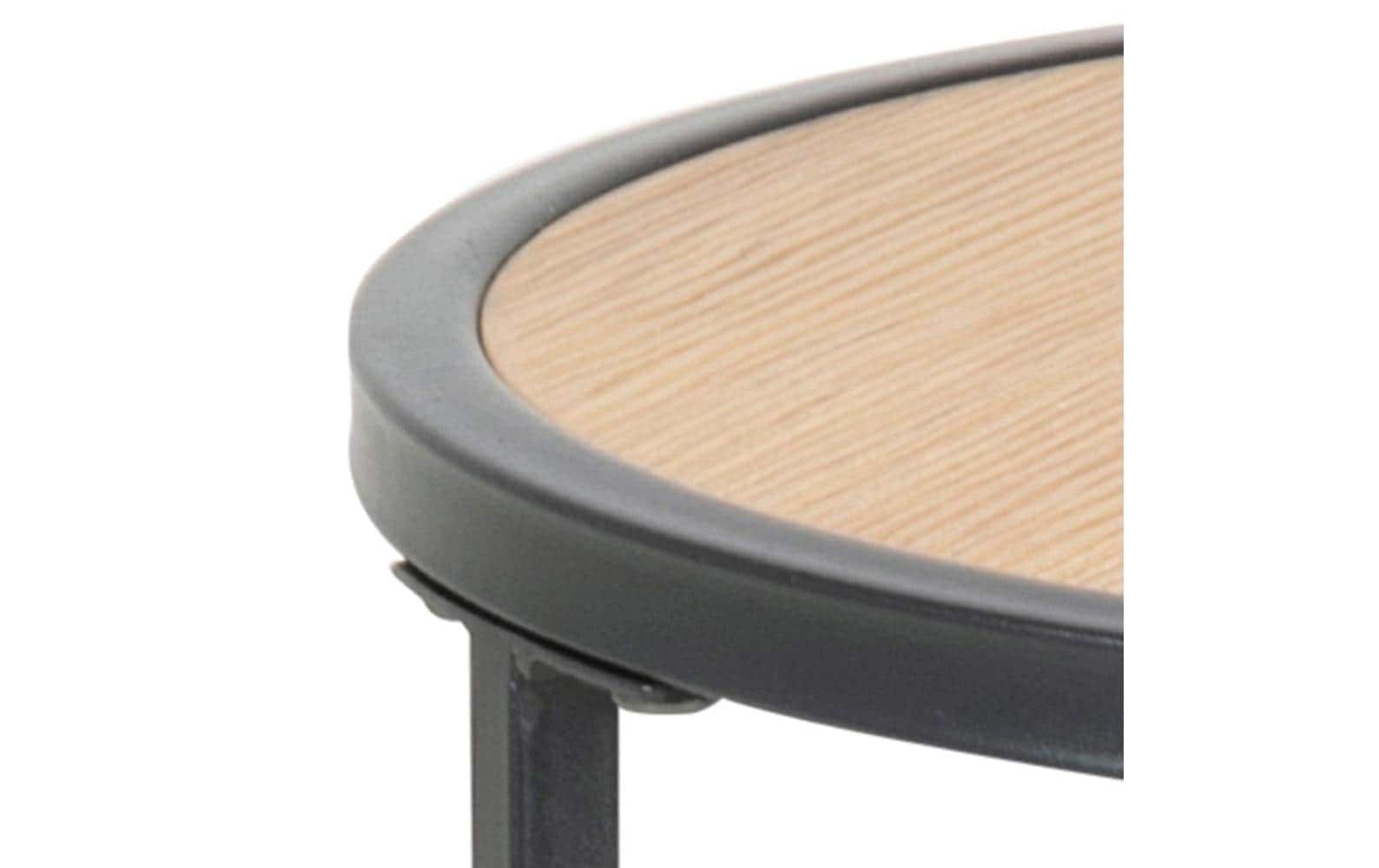 AC Design Beistelltisch Metallgestell im modernen Industrie-Look, rund, T: 40 x H: 55 cm