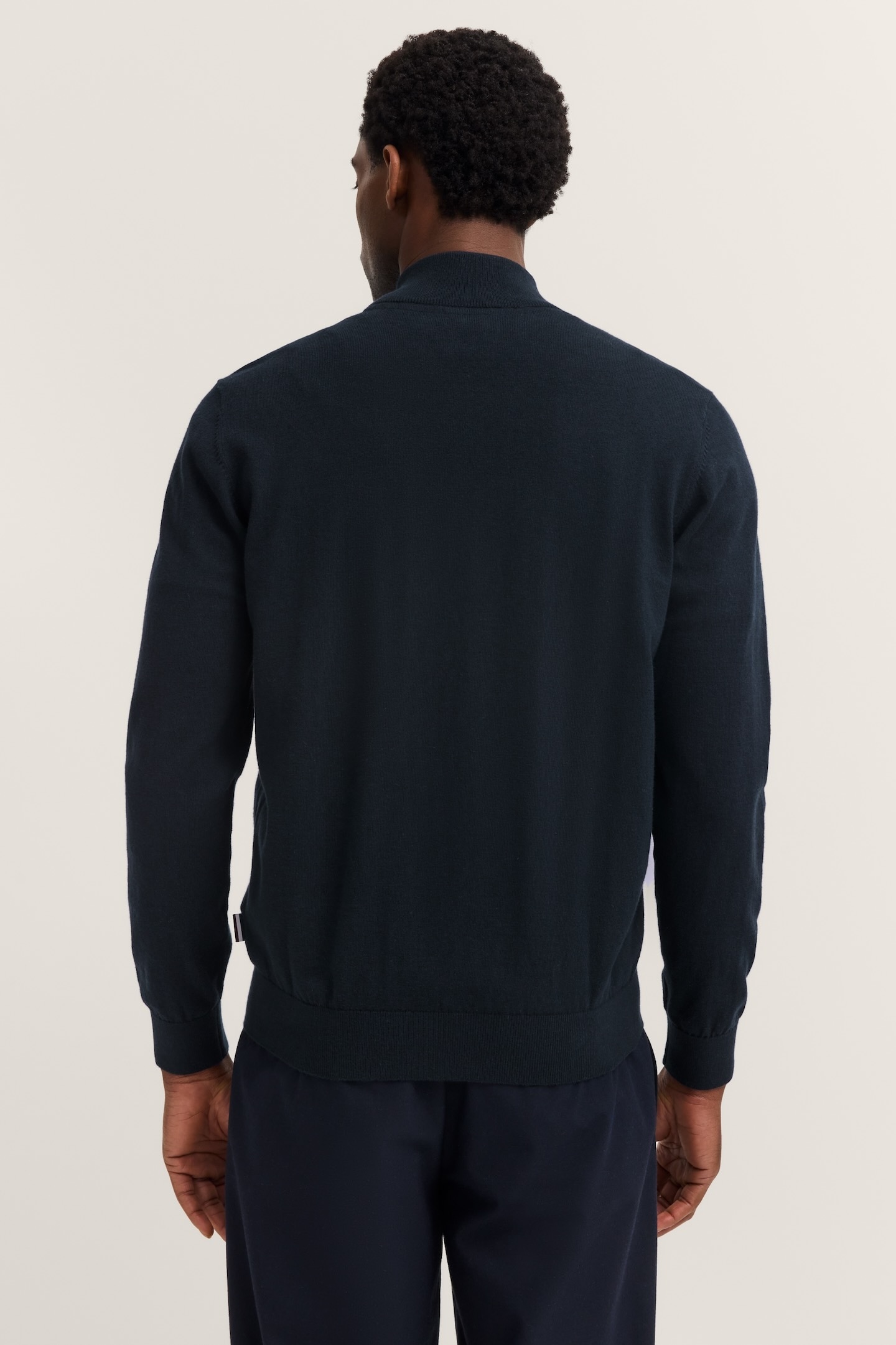 bugatti Veste en tricot »Regular Fit« mit Reissverschluss und Stehkragen