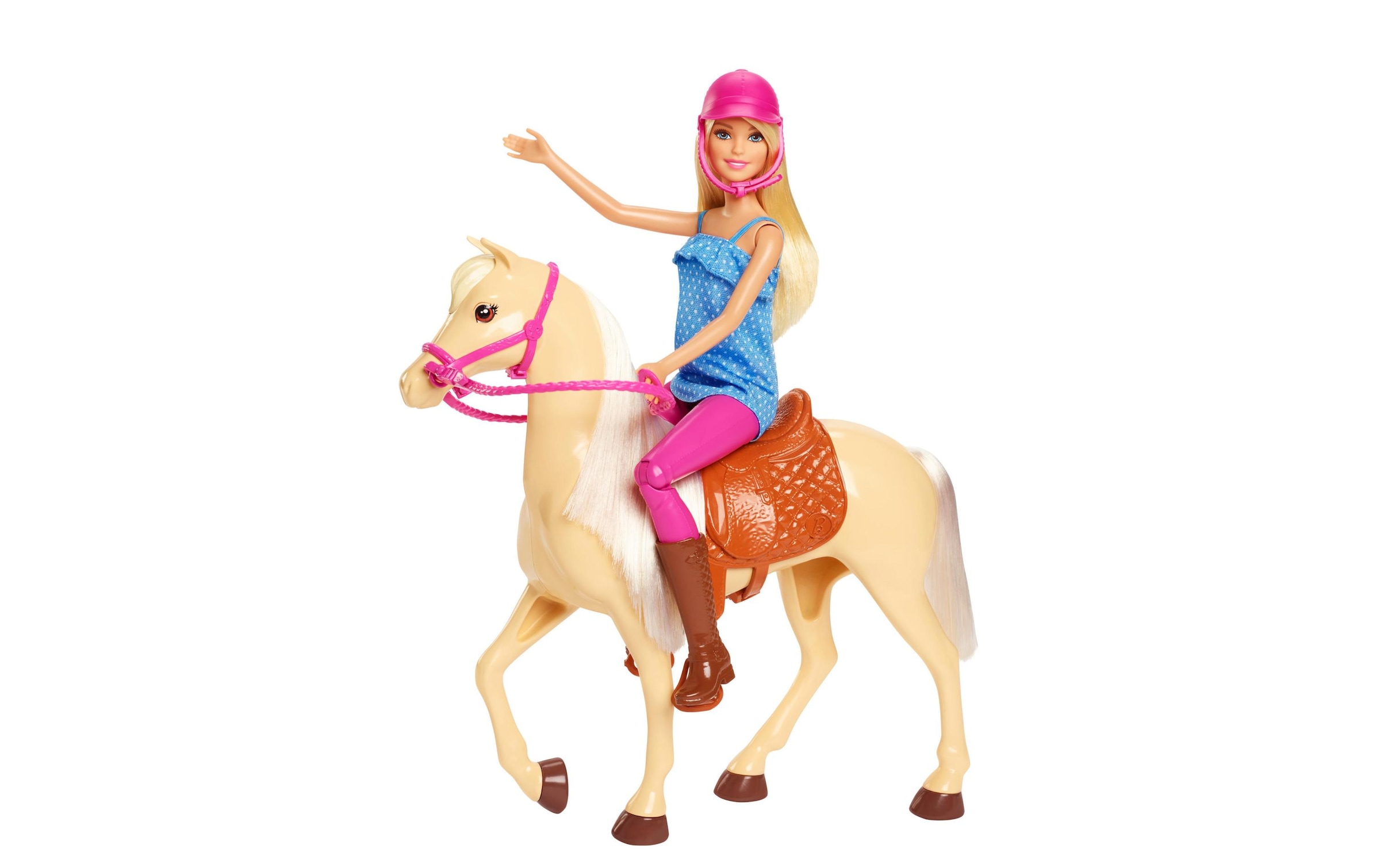 Barbie Spielfigur »Pferd mit Puppe«, (Set)