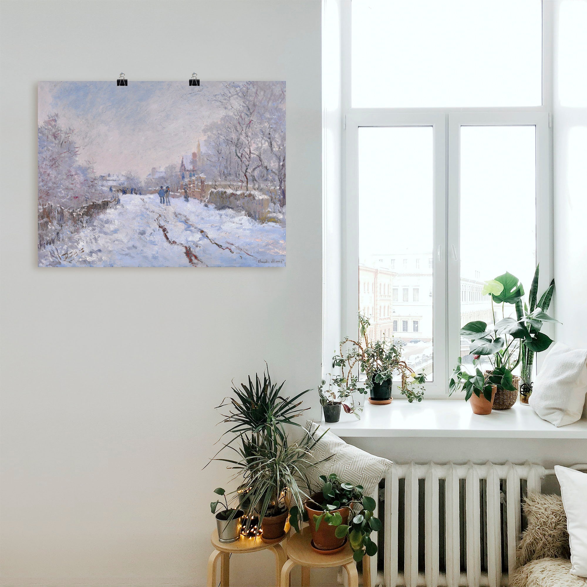 Artland Wandbild »Schnee in Argenteuil.«, Vier Jahreszeiten Bilder, (1 St.), als Leinwandbild, Poster in verschied. Grössen