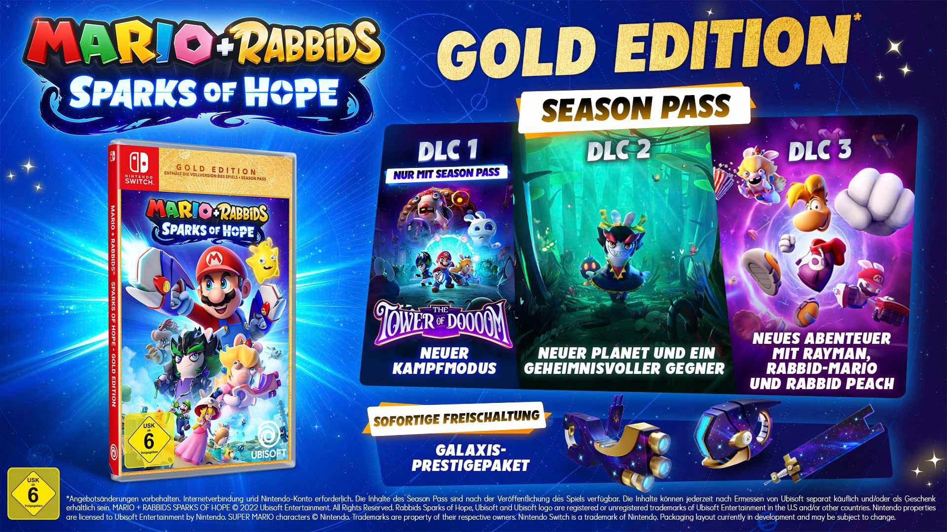 UBISOFT Spielesoftware »NSW Mario + Rabbids Sparks of Hope - Gold Edition«, Nintendo Switch