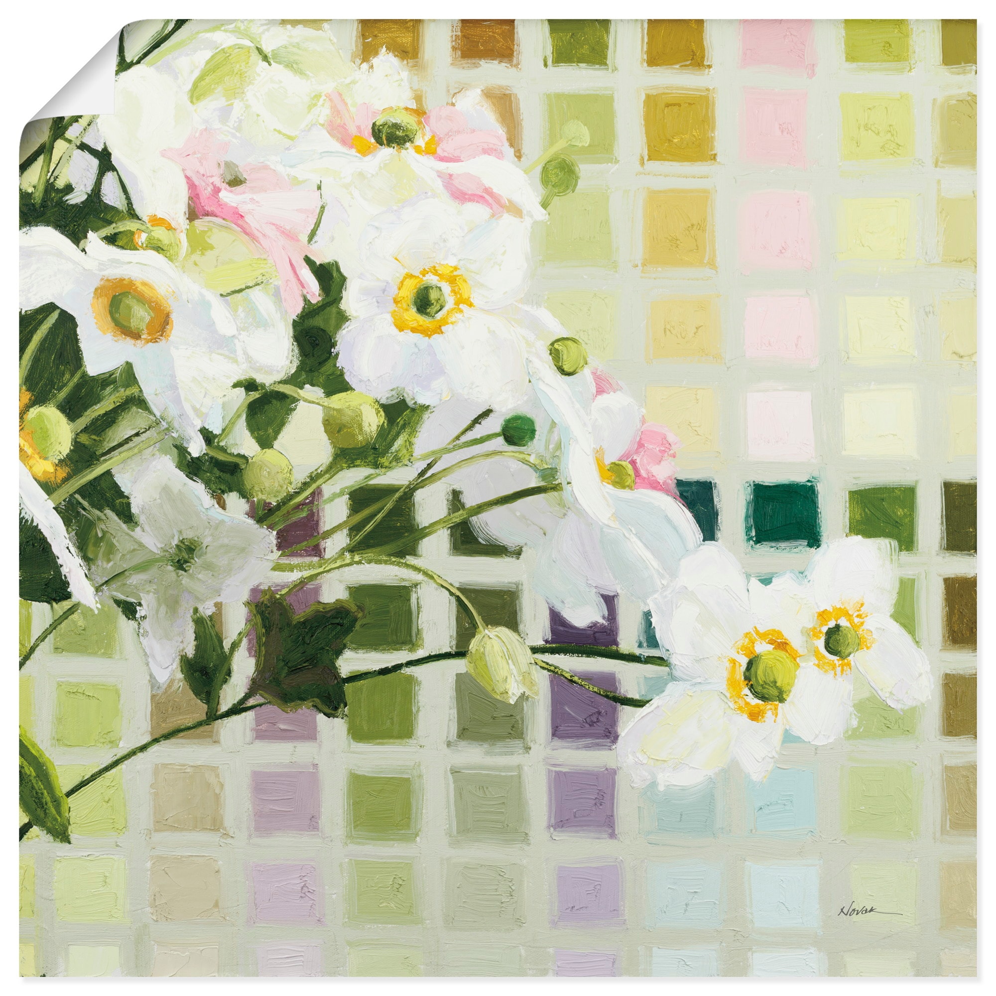 Image of Artland Wandbild "Color Chart I" Blumenbilder 1 Stk. tlg. als Alubild, Leinwandbild, Poster, Wandaufkleber in verschied. Grössen