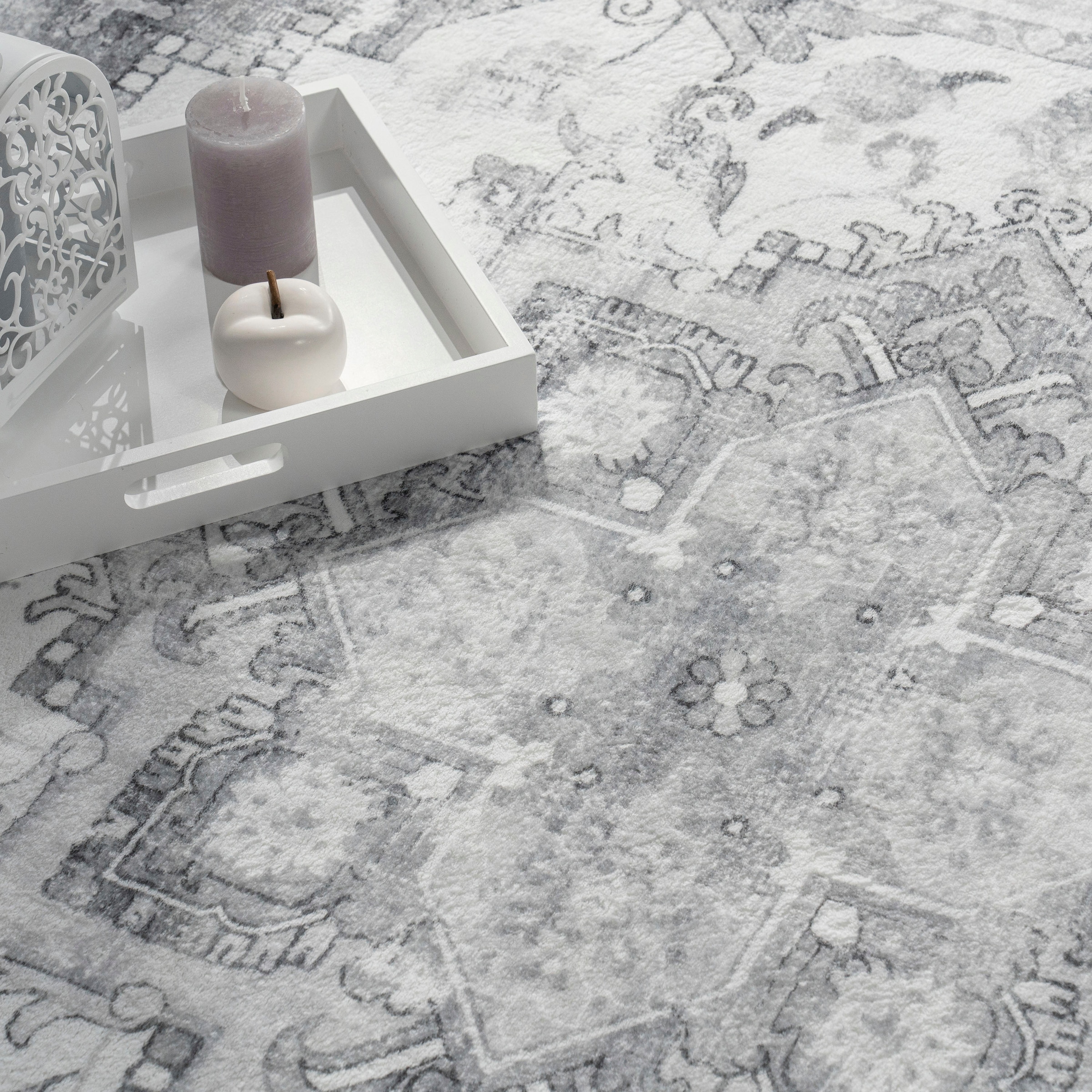 Paco Home Teppich »Cambridge 462« rechteckig 12 mm Höhe Kurzflor, orientalisches Muster, Vintage Design