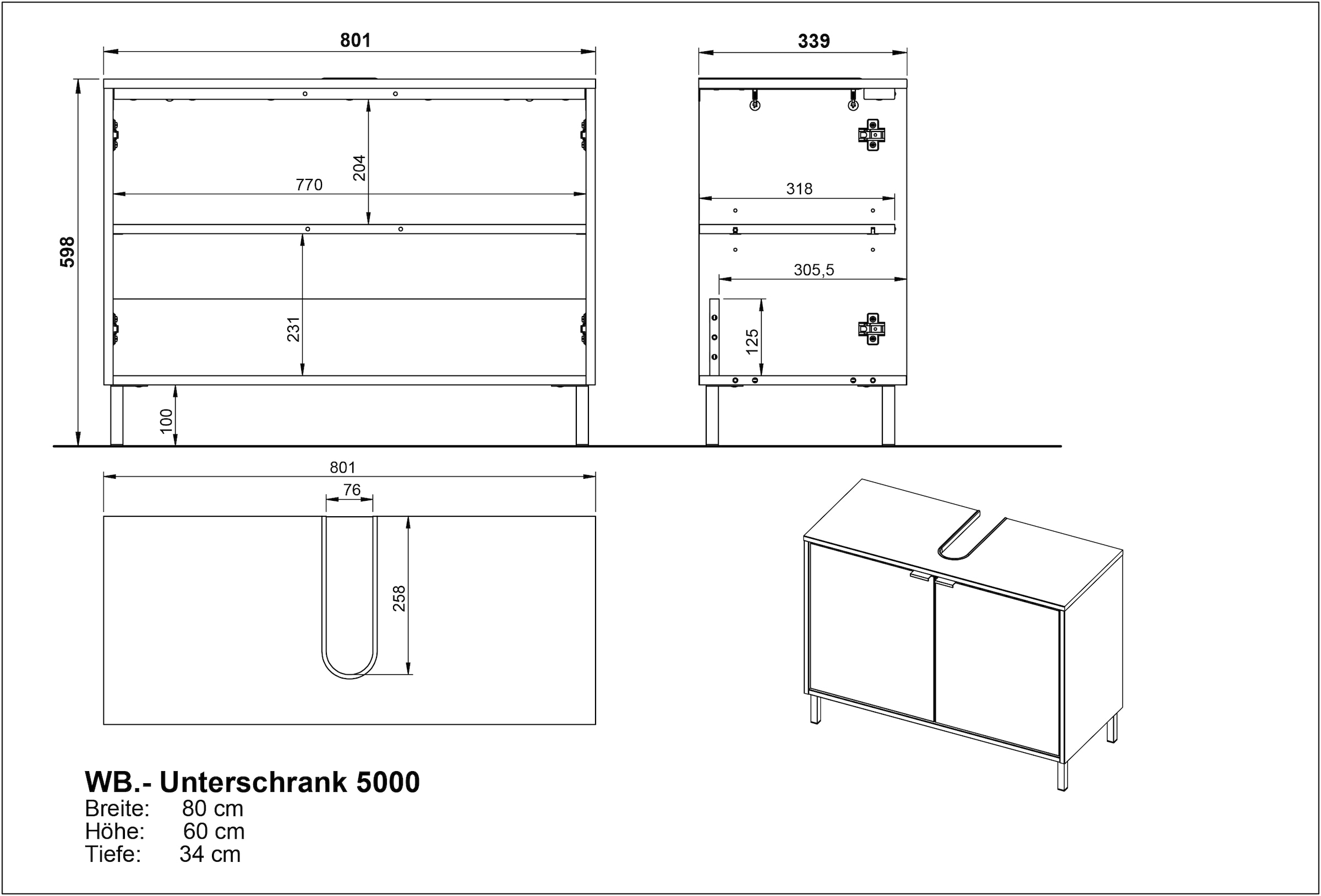 GERMANIA Badmöbel-Set »GW-Topeka« 2 Stk. tlg.