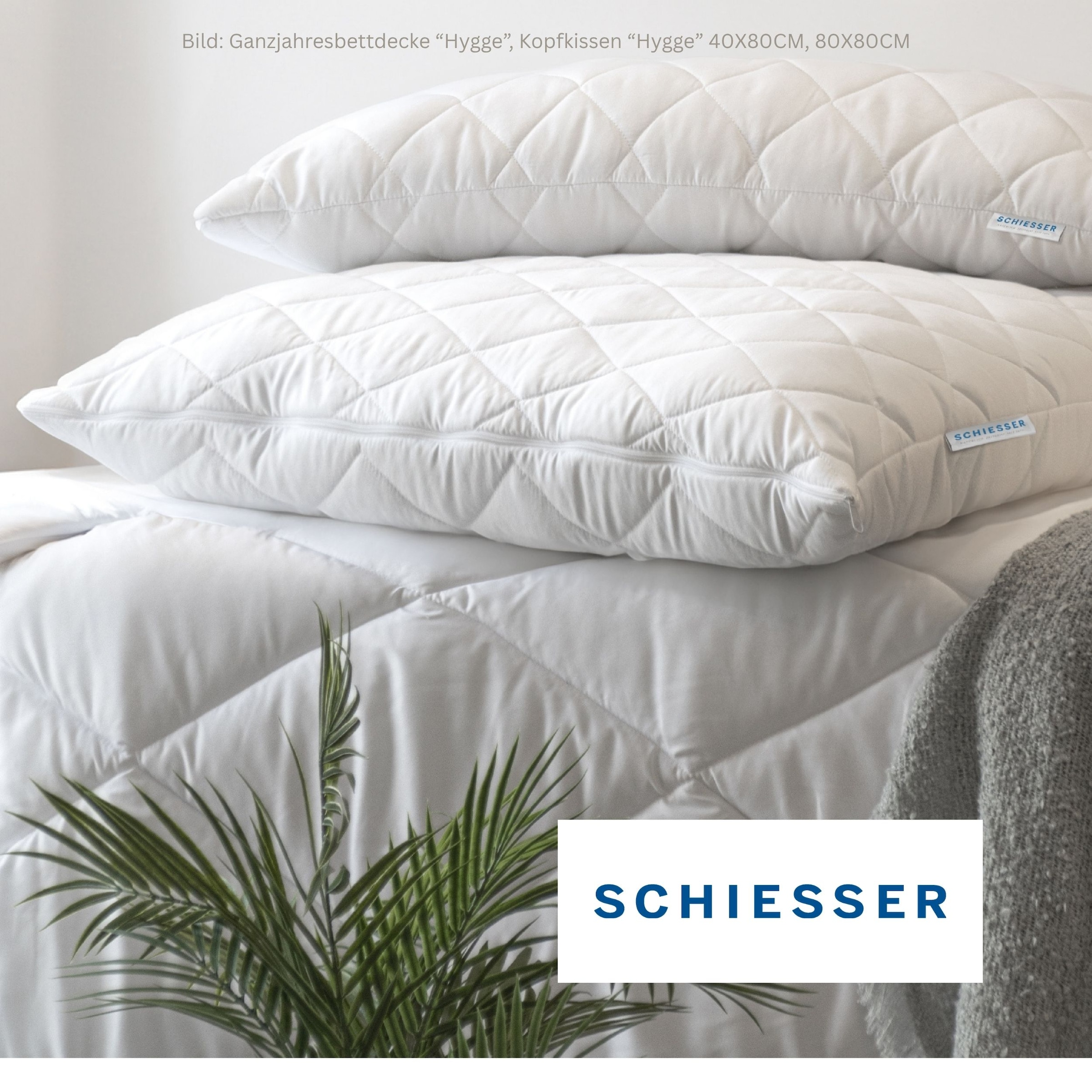 Schiesser Couette microfibre »Feels like Down Bettdecke mit daunenähnlicher Mikrofaser-Füllung« normal 1 cuis tlg. fibres creuses siliconées ultra légères