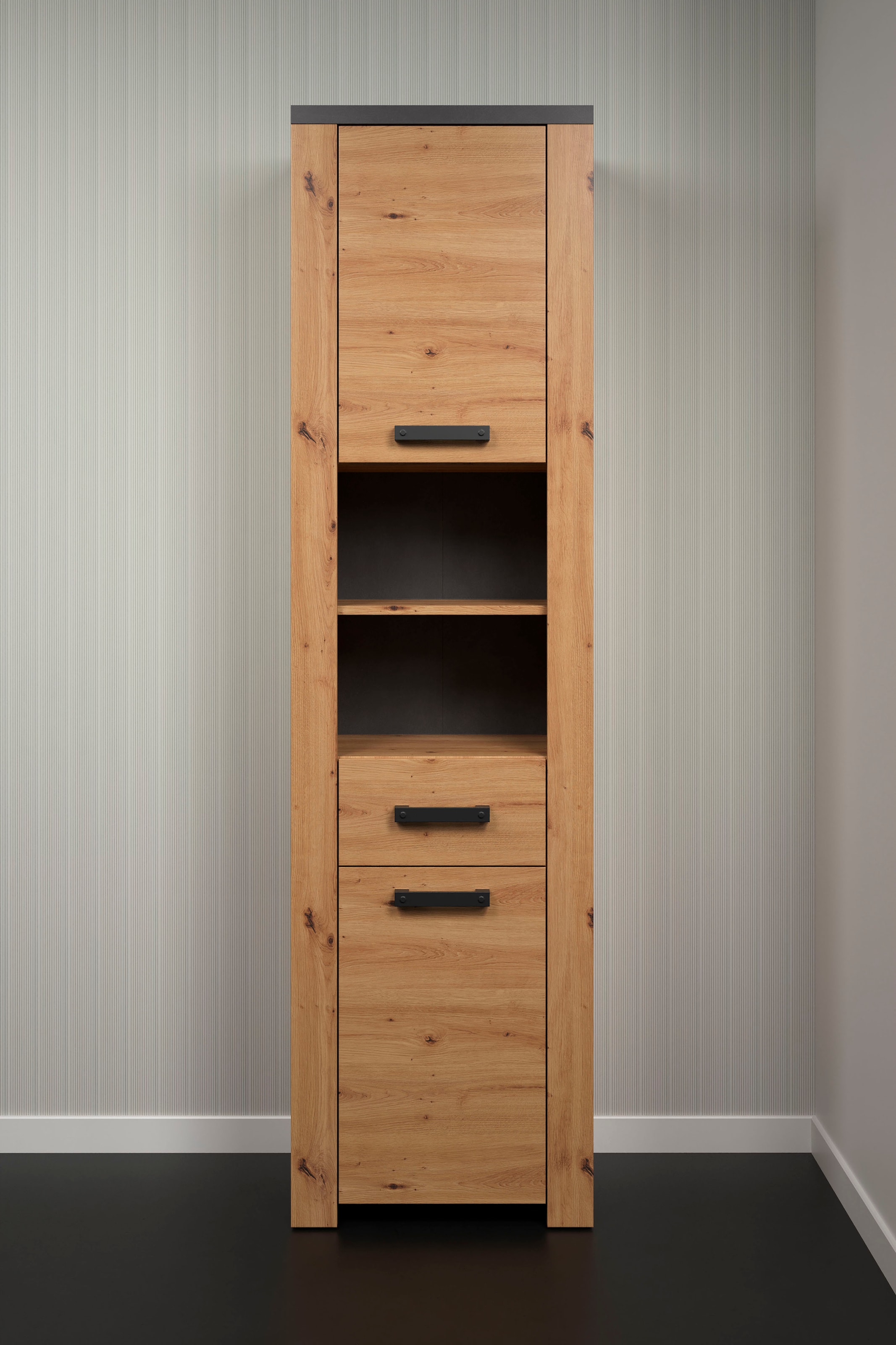 welltime Armoire haute »Ambres« 1 cuis tlg. armoire haute avec fonction soft-close - (L/P/H) 53/35/196 cm