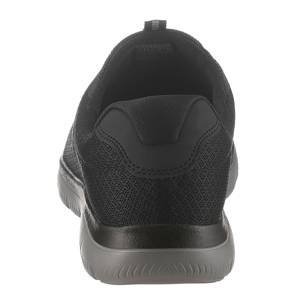 Skechers Slip-On Sneaker »Summits«, Slipper, Freizeitschuh mit komfortabler Memory Foam-Ausstattung