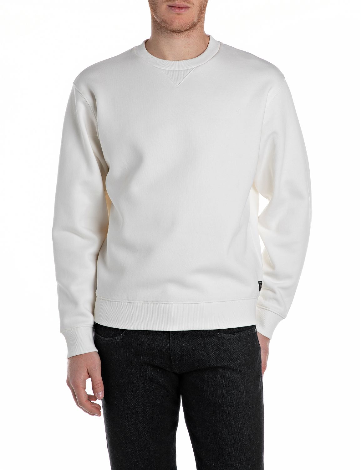 Image of Replay Sweatshirt, mit V-Einsatz am Halsausschnitt