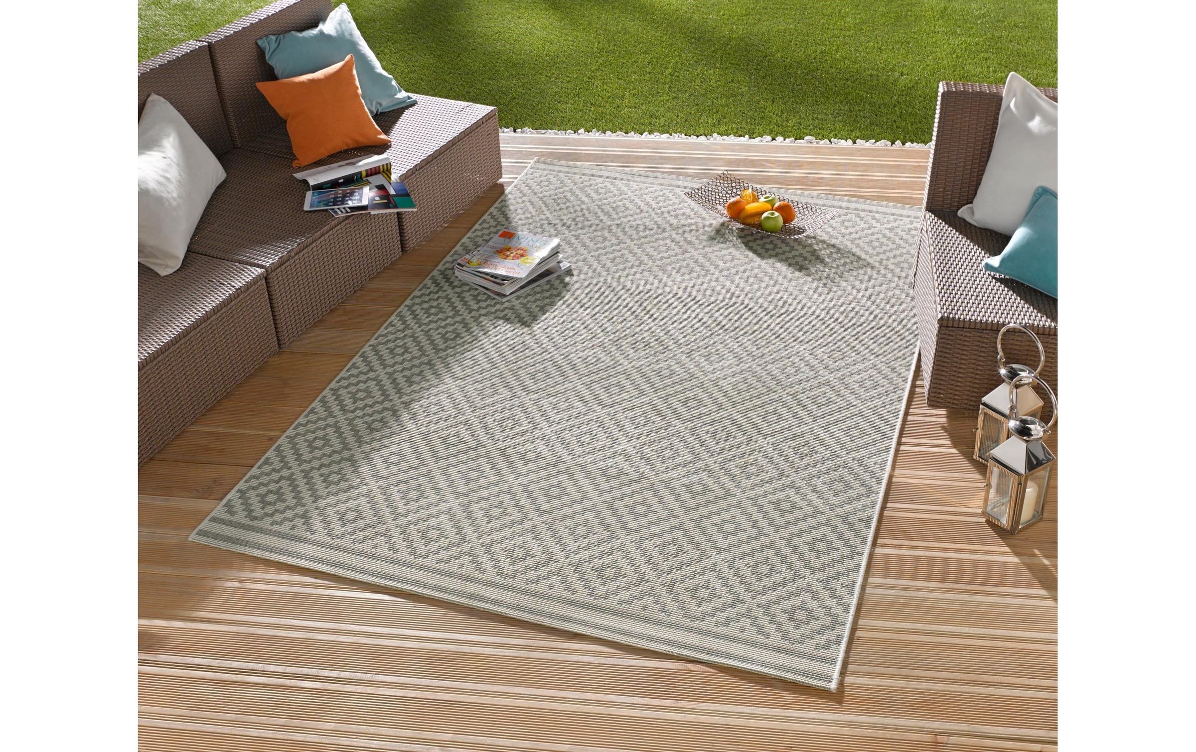 NORTHRUGS Teppich »Outdoor Meadow 1«, rechteckig, - mm Höhe