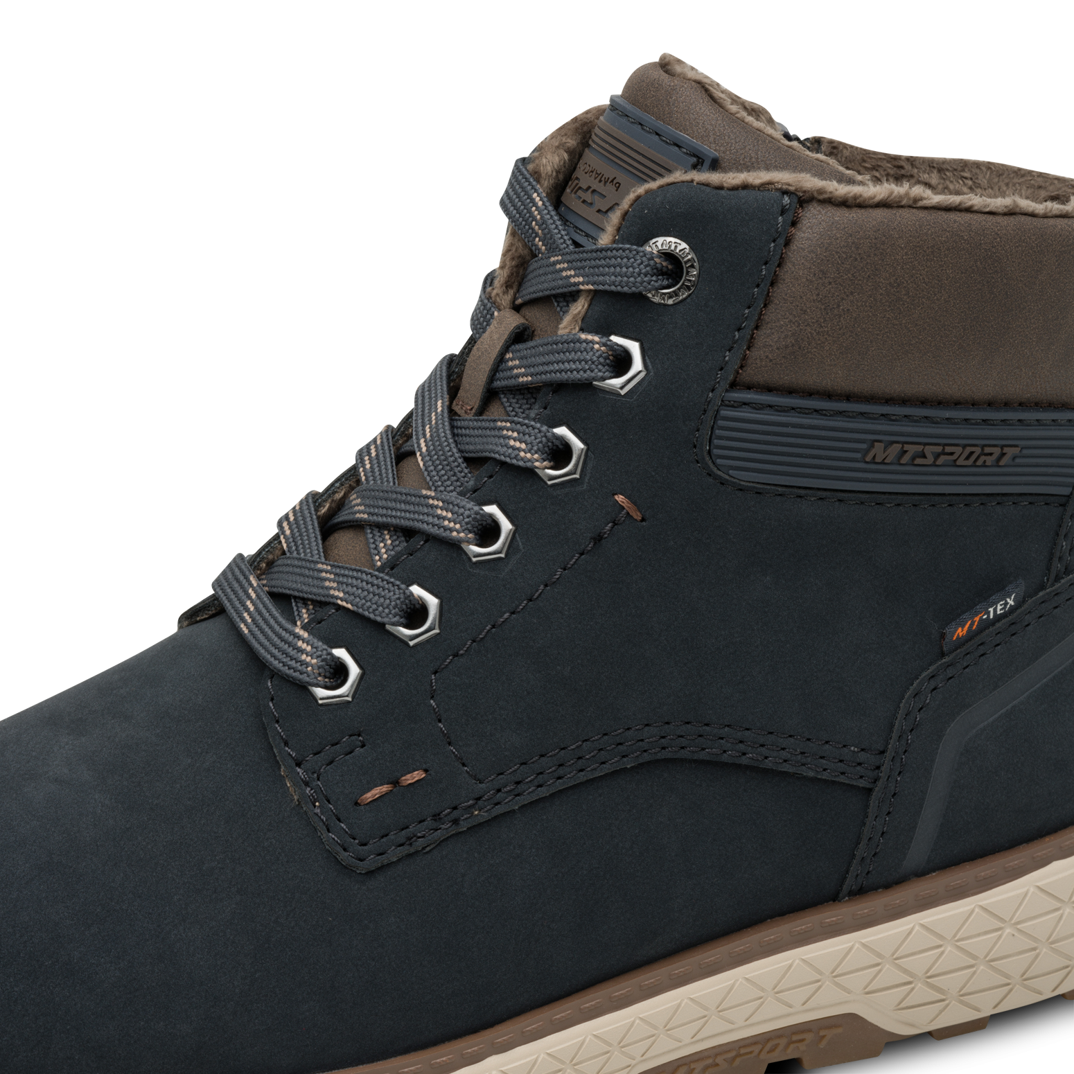 MARCO TOZZI Bottines à lacets  Bottes d'automne, chaussures à lacets avec étiquette latérale