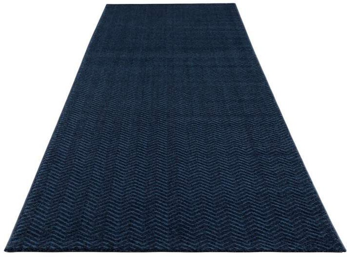 Image of Carpet City Teppich »Fancy«, rechteckig, 12 mm Höhe, Kurzflor, Einfarbig, 3D-Optik, Zickzack Look, für Wohnzimmer & Schlafzimmer bei Ackermann Versand Schweiz